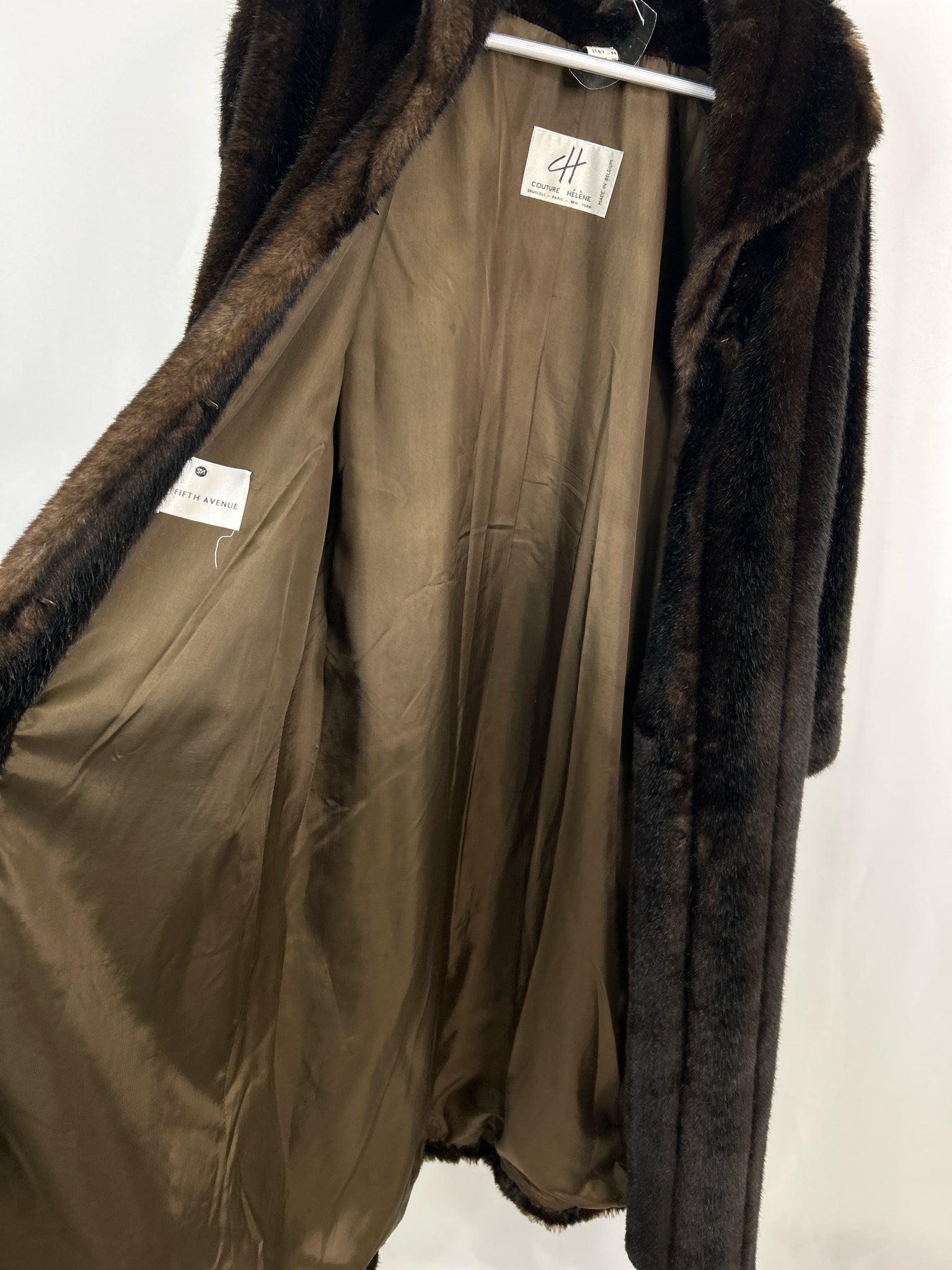 COUTURE HELENE' Size 8 Brown Women Coat