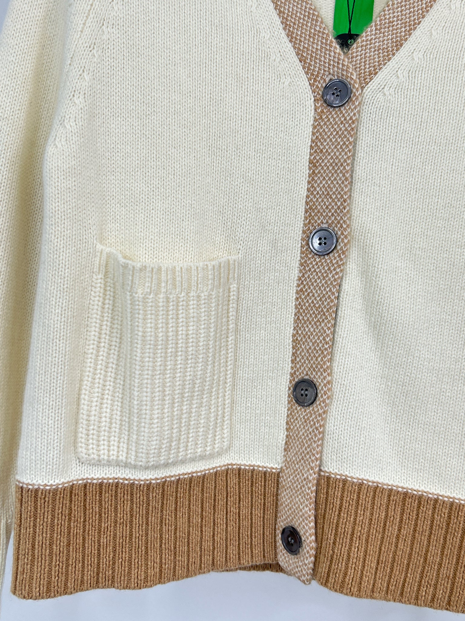 Zaket & Plover Size XS WHITE AND BEIGE Women Cardigan