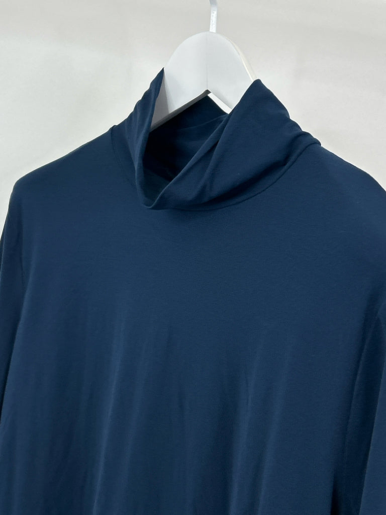 ST JOHN Women Size XL Lapis Turtleneck