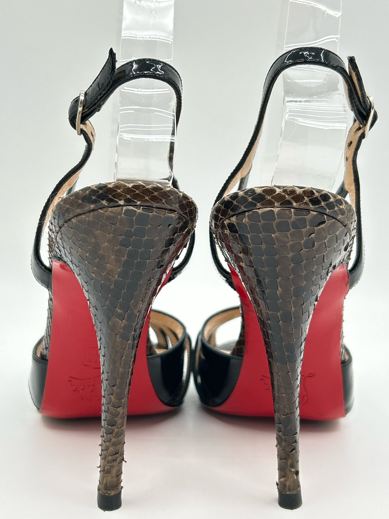 CHRISTIAN LOUBOUTIN Size 38.5 Black Women Sandal