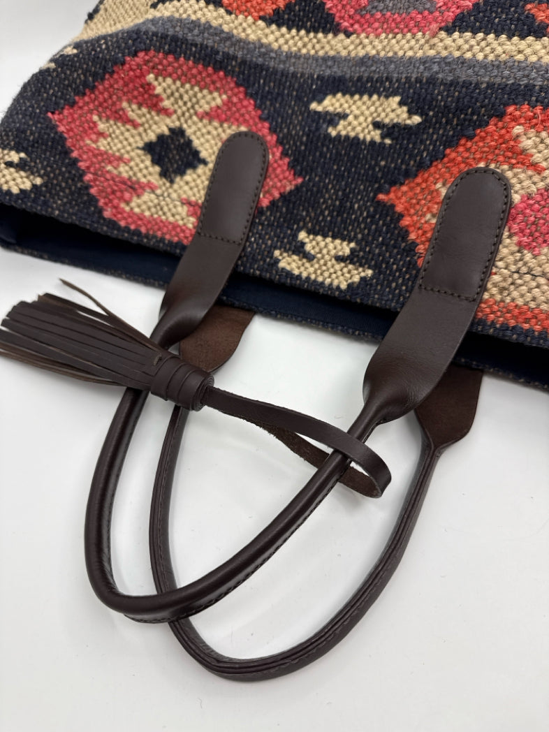 J. Jill Navy Print Women Tote