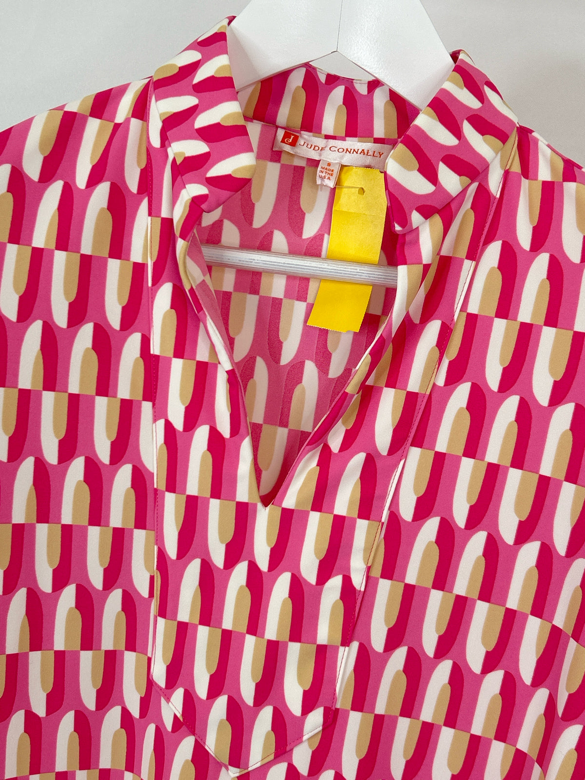 JUDE CONNALLY Size S Pink & White Women Tunic