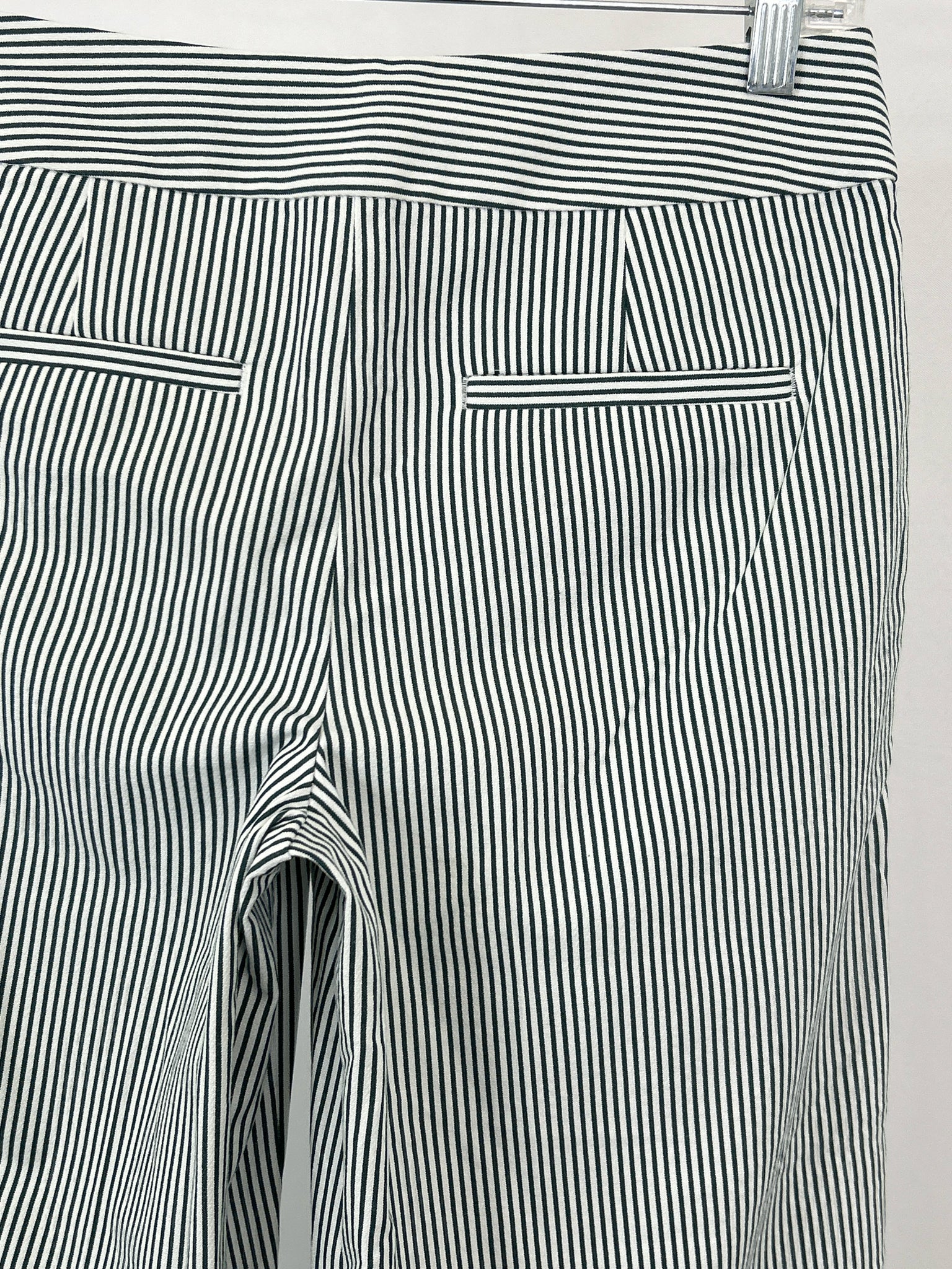 LOFT Size 2 Green Striped Women's Pants