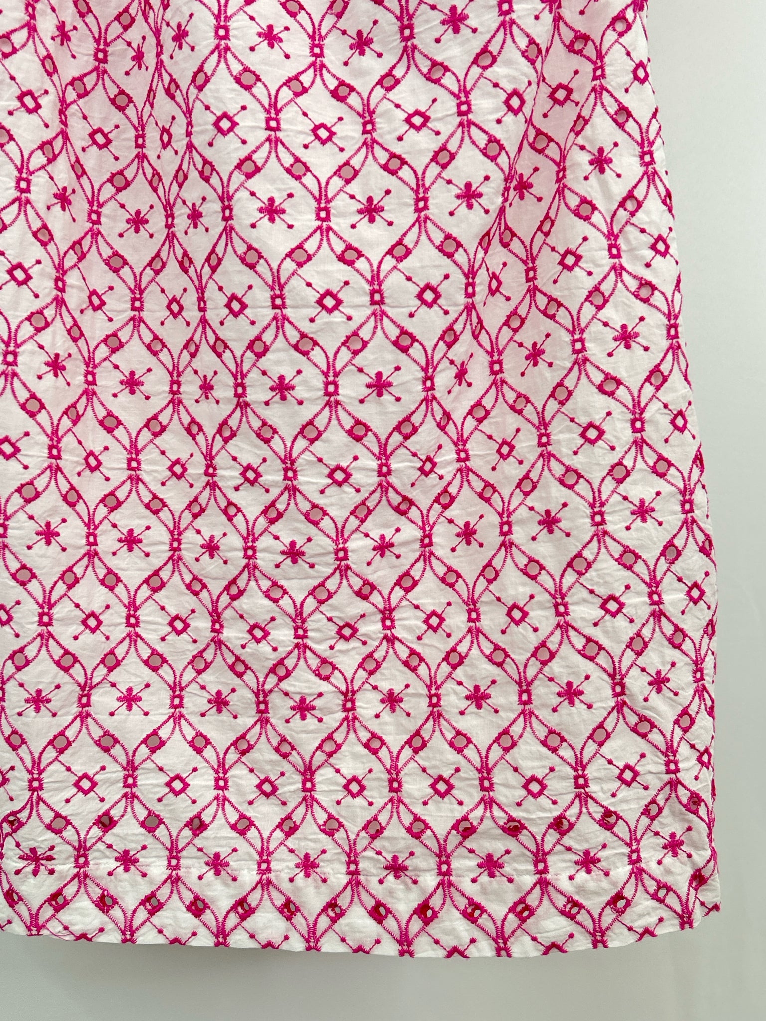 J CREW Size 4 FUSCHIA AND WHITE Women Dress