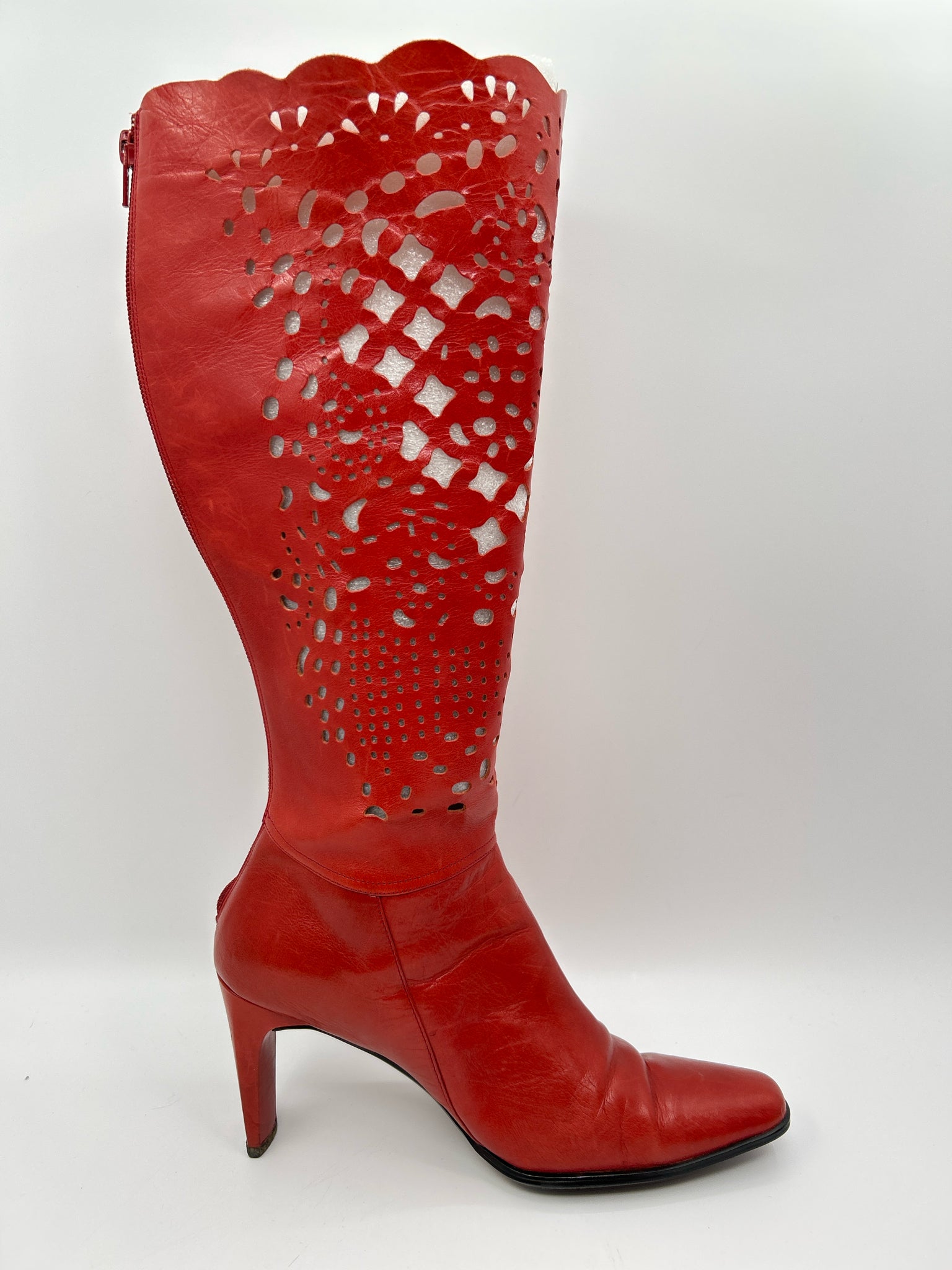 BELLINI Size 9M Red Orange Women Boots