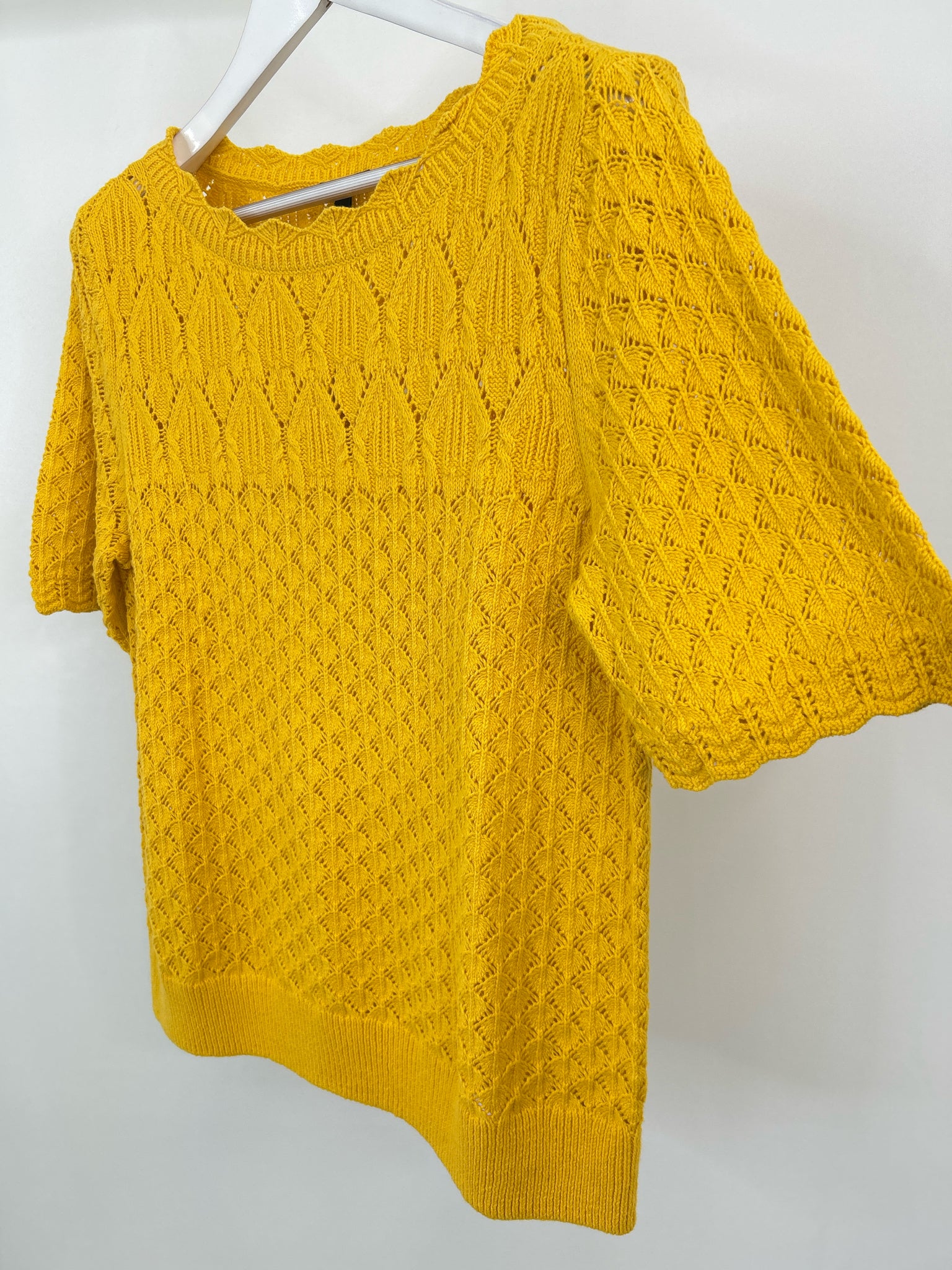 TALBOTS Size L Yellow Women Sweater