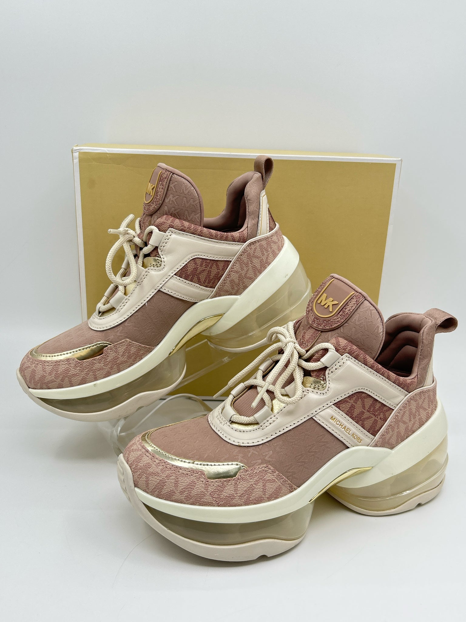 MICHAEL MICHAEL KORS Size 7M Mauve Print Women Sneakers