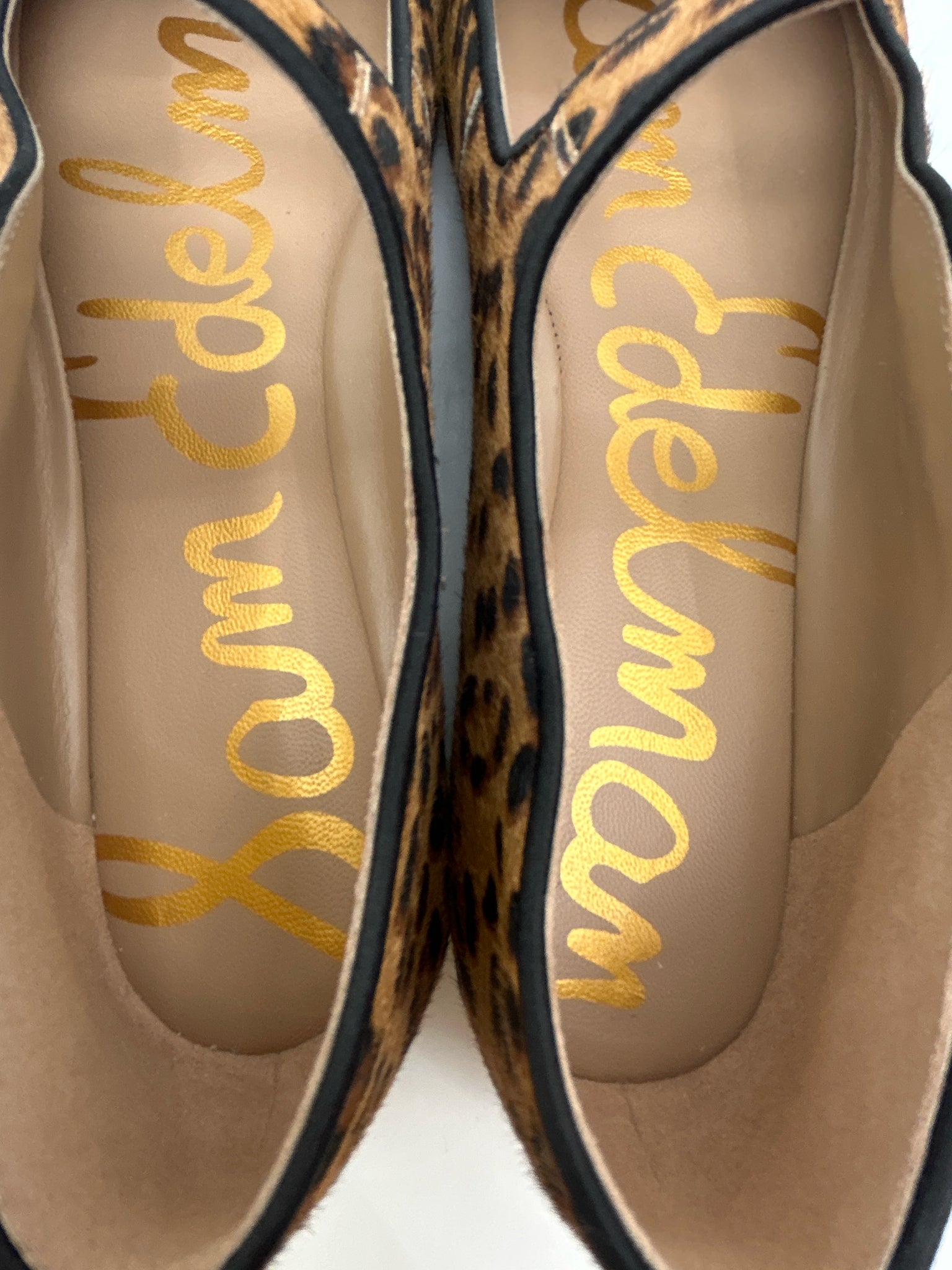 SAM EDELMAN Size 7 Tan and Black Women Flats