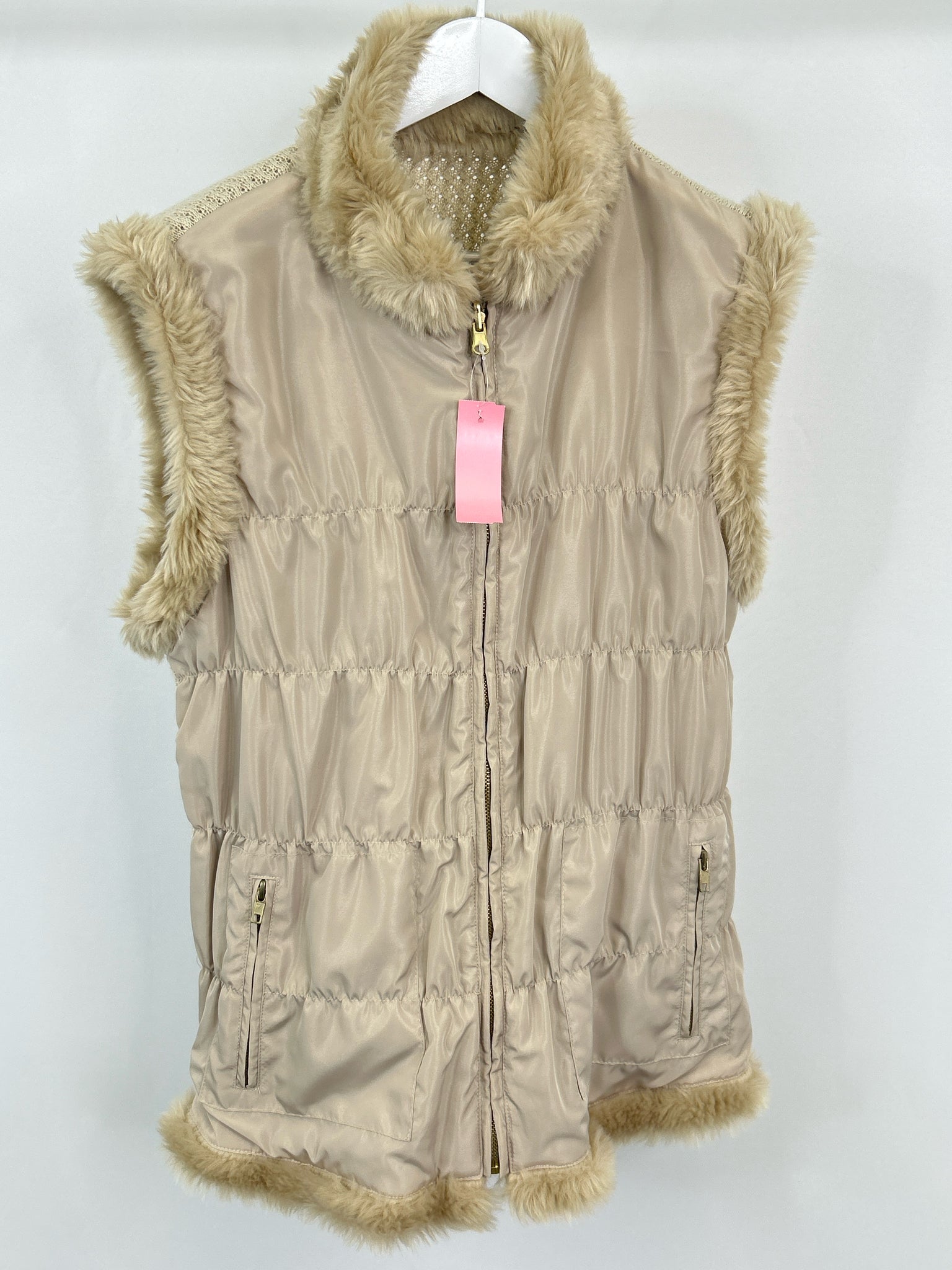BAGATELLE Size L/XL Beige Women Vest