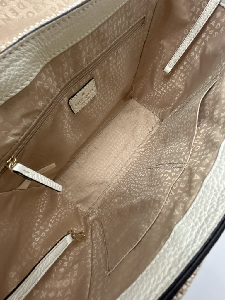 KATE SPADE White and Natural Women's Purse