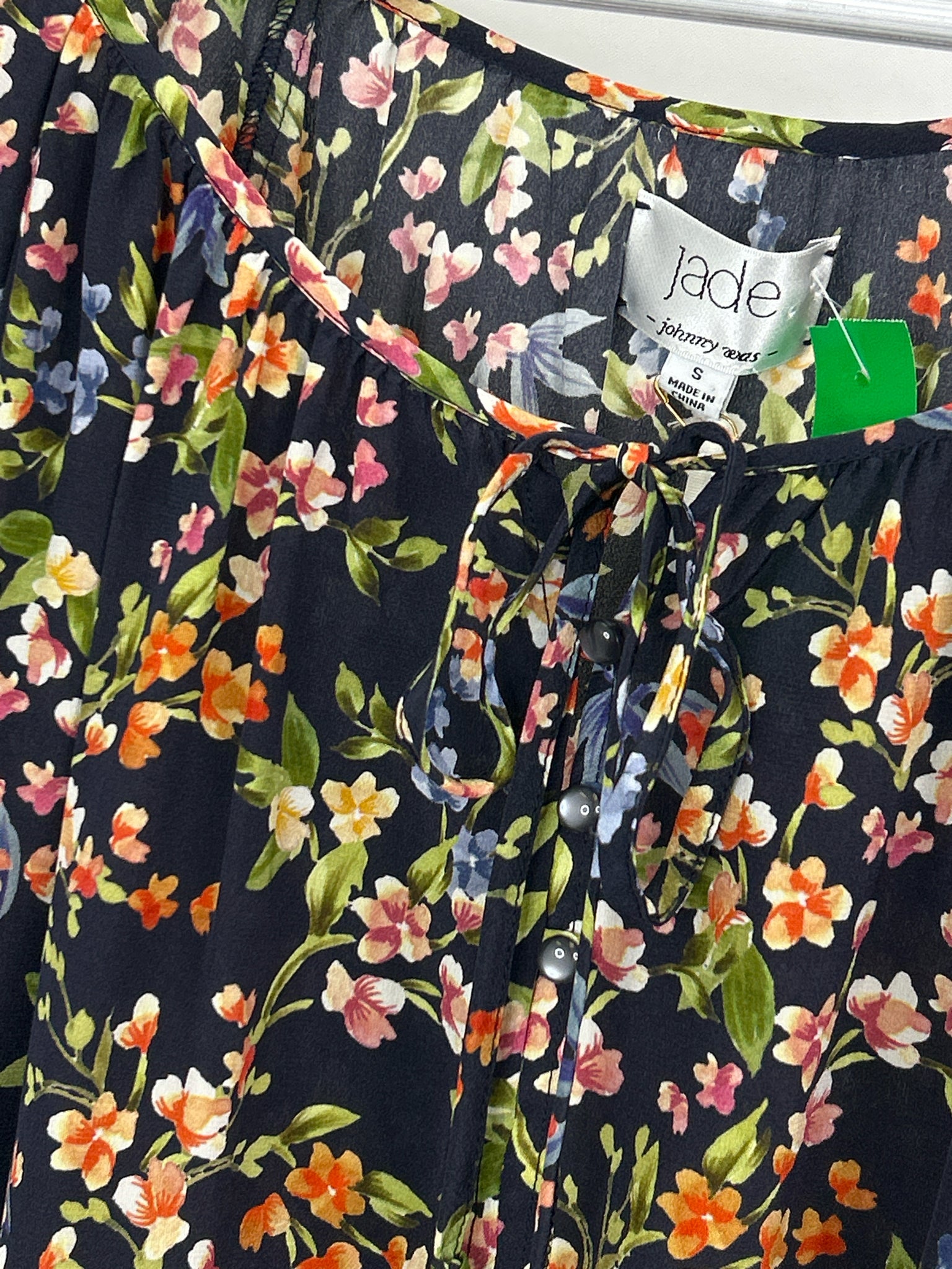 Johnny Was for Jade NWT Size S NAVY FLORAL Women's Top