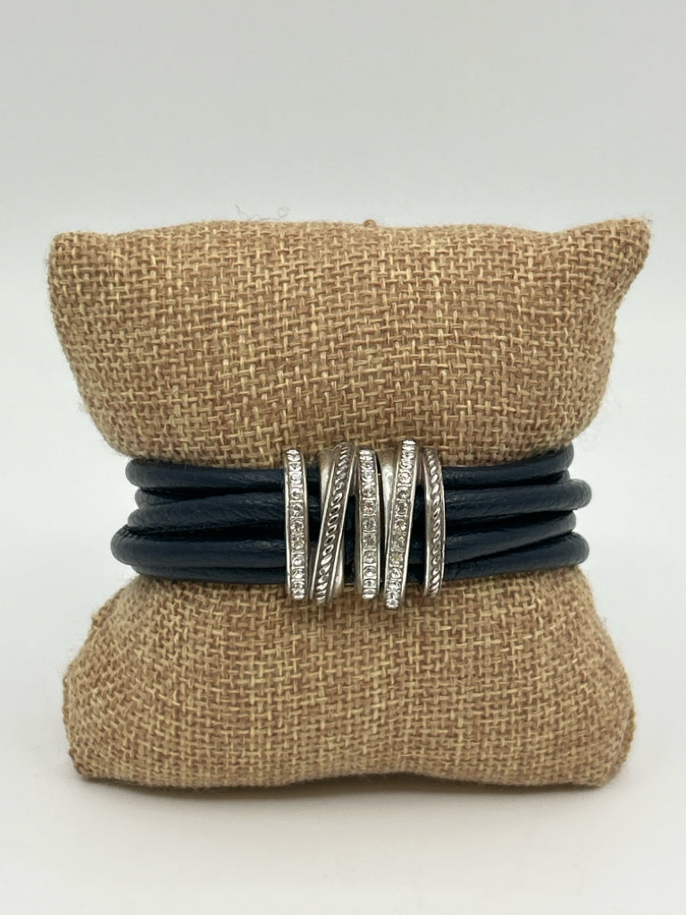 BRIGHTON NAVY AND SILVER Bracelet