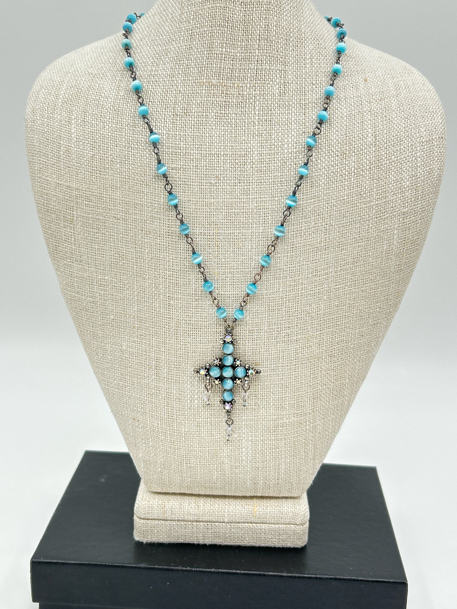 SUZANNE SOMERS SILVER AND BLUE Necklace