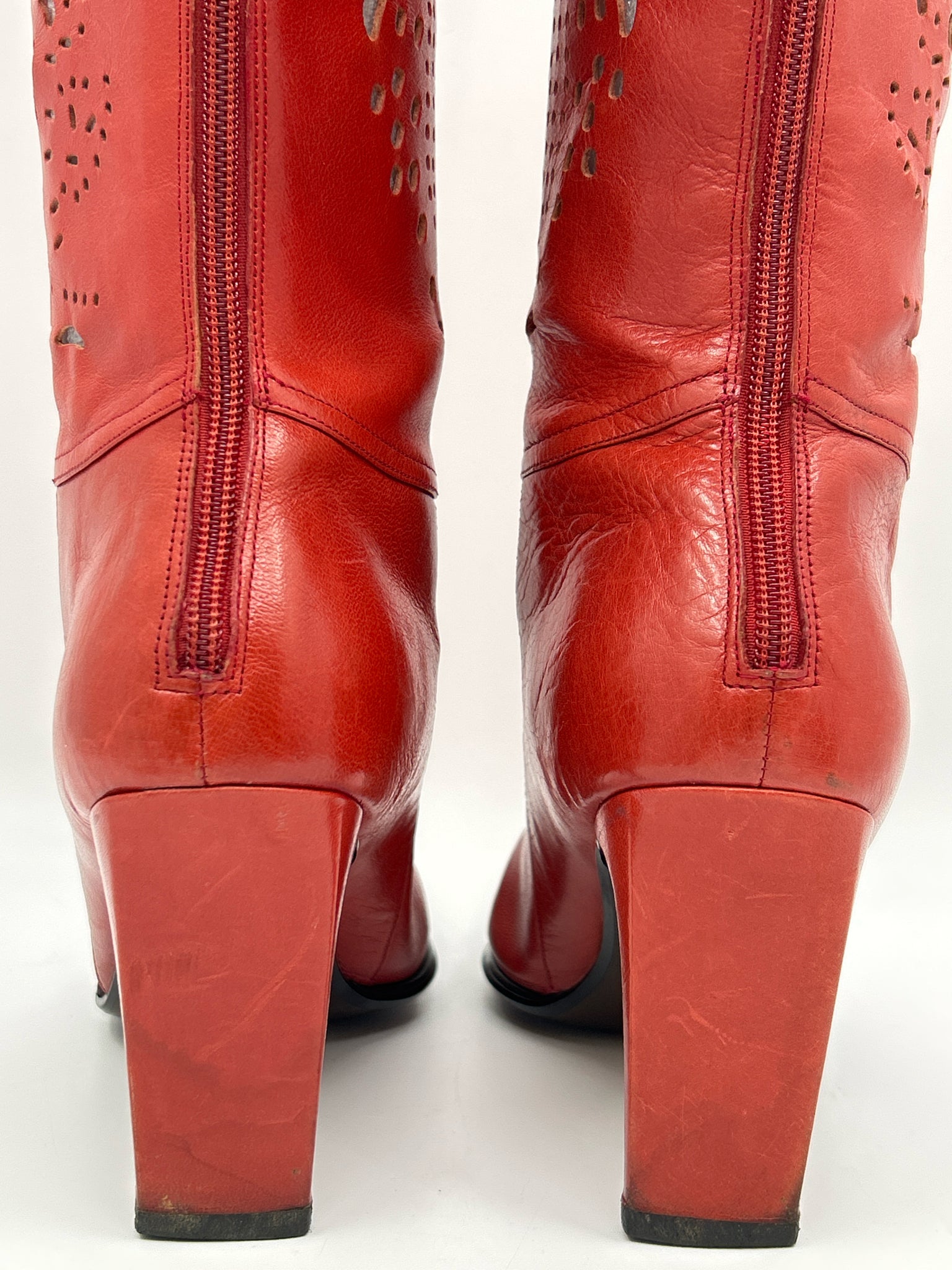 BELLINI Size 9M Red Orange Women Boots