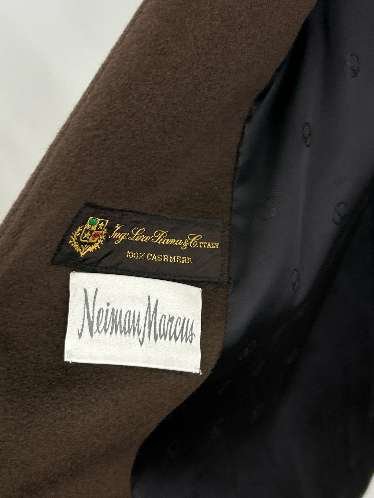 CHRISTIAN DIOR Size 8 Brown and Black Women Coat