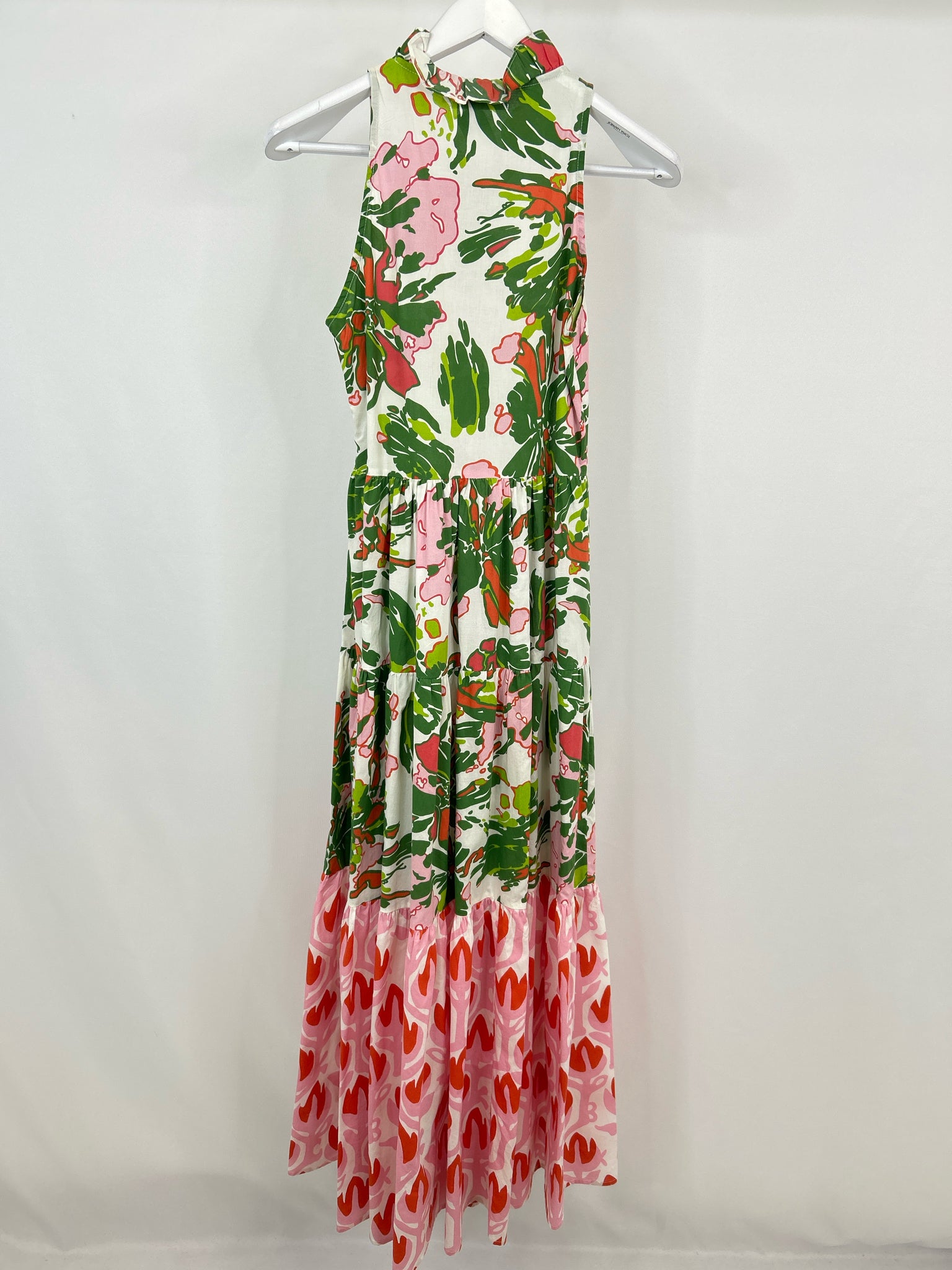 CK Bradley Size S Green Print Women Dress