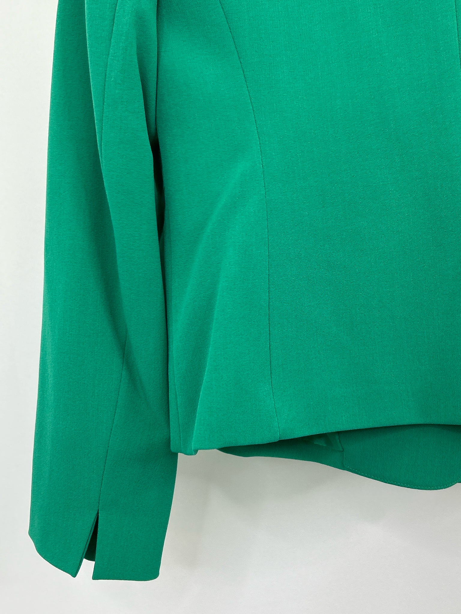 KASPER Size 6 Green Women Blazer