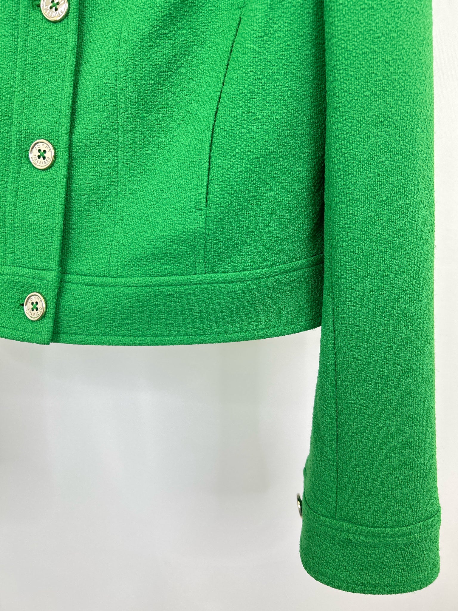 TOMMY HILFIGER Size 8 Green Women Jacket
