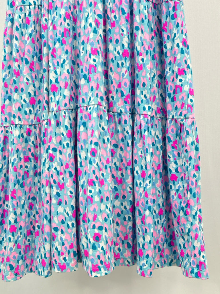 LILLY PULITZER Size L turquoise print Women's Dress
