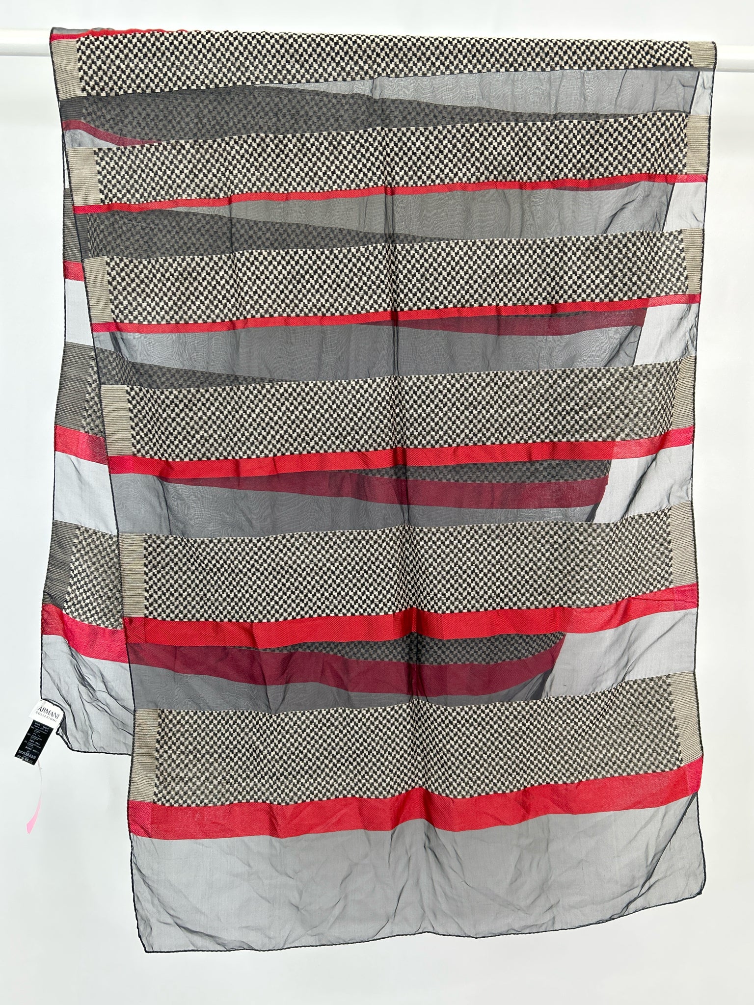 ARMANI COLLEZIONI Black Print Women Scarf