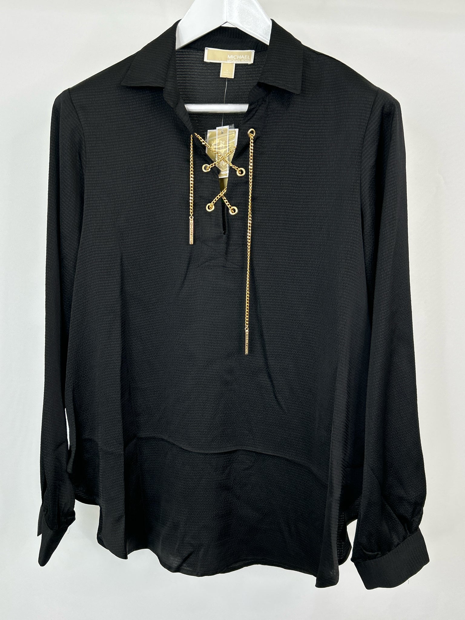 MICHAEL MICHAEL KORS Size L Black Women's Tunic
