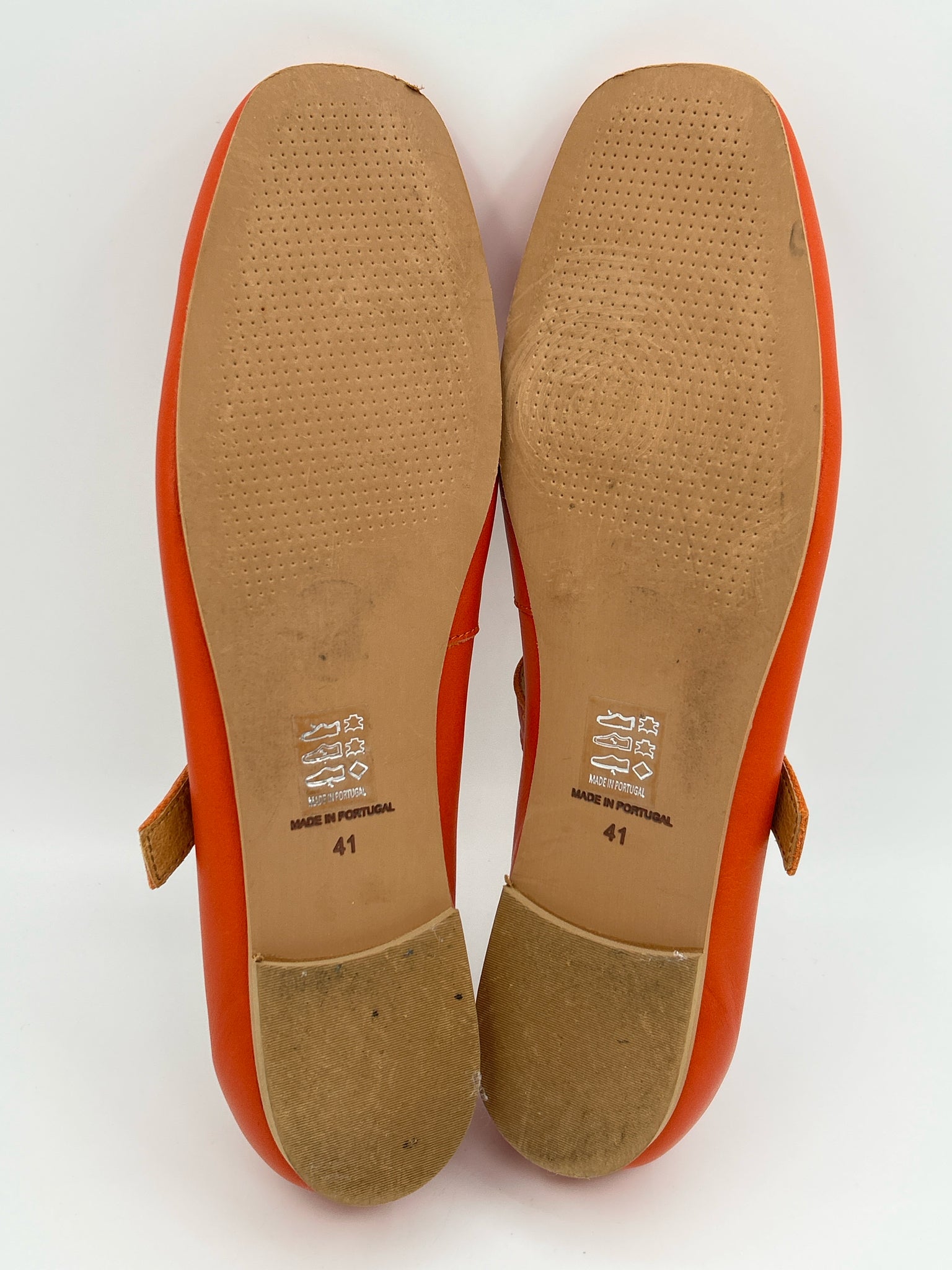 FILIPE SHOES Size 41 Orange Women Flats