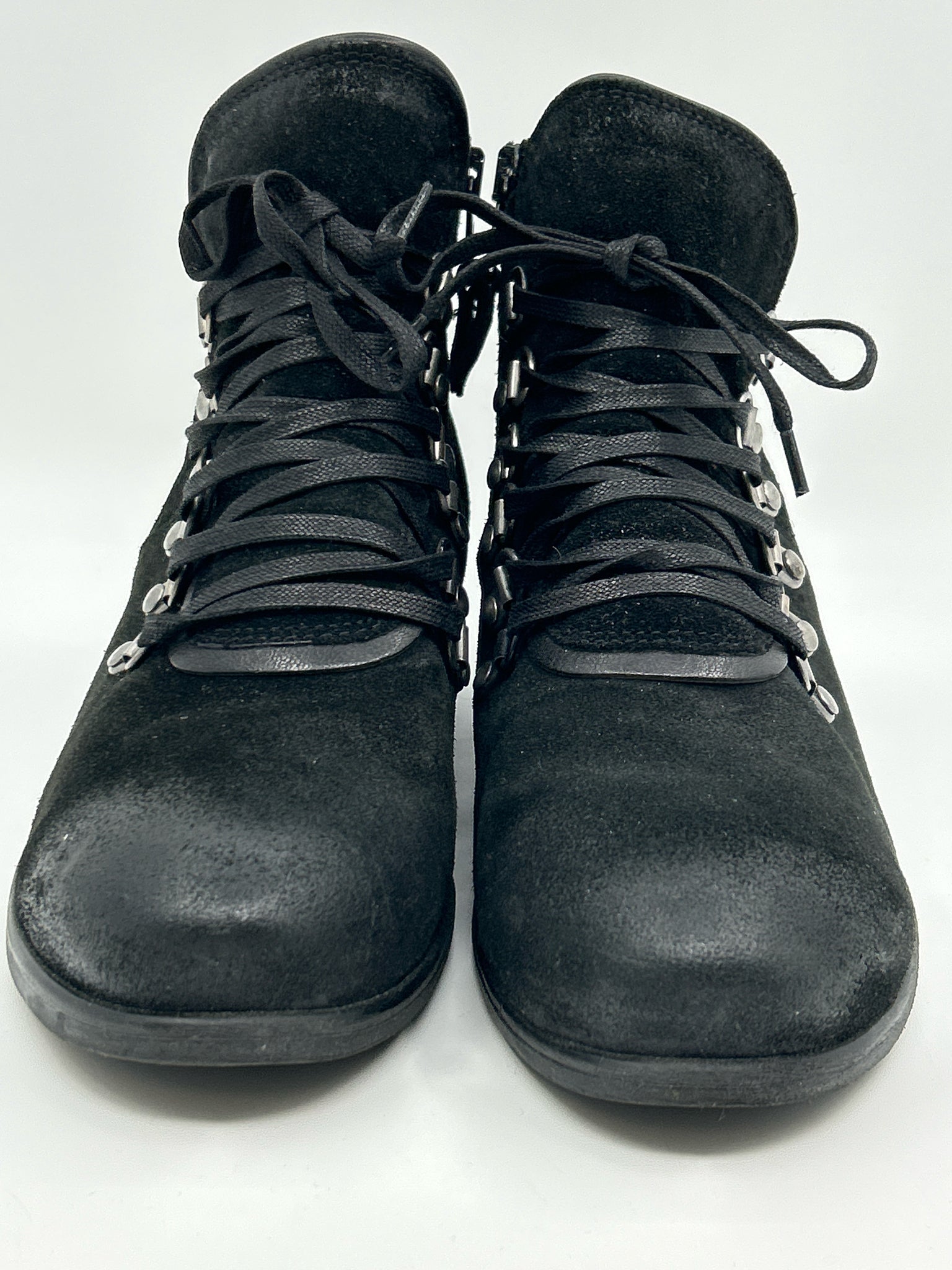 MIZ MOOZ EU Size 37W US Size 6.5/7 Black Women Booties
