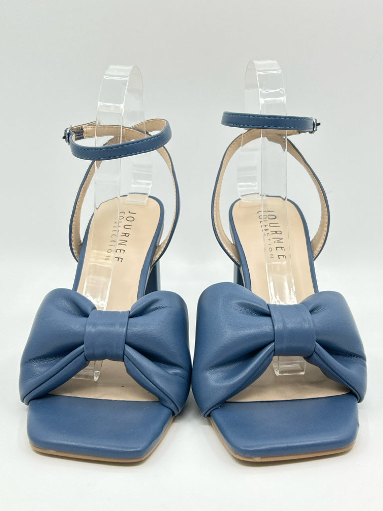 JOURNEE COLLECTION Size 9.5 Blue Women's Sandal