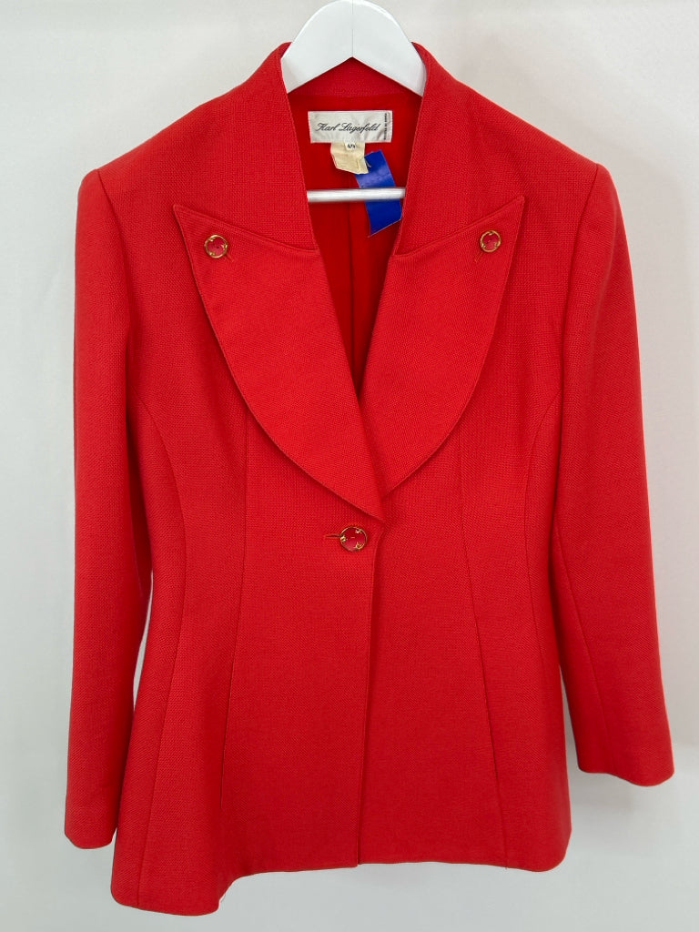 KARL LAGERFELD Women Size 40 Coral Jacket