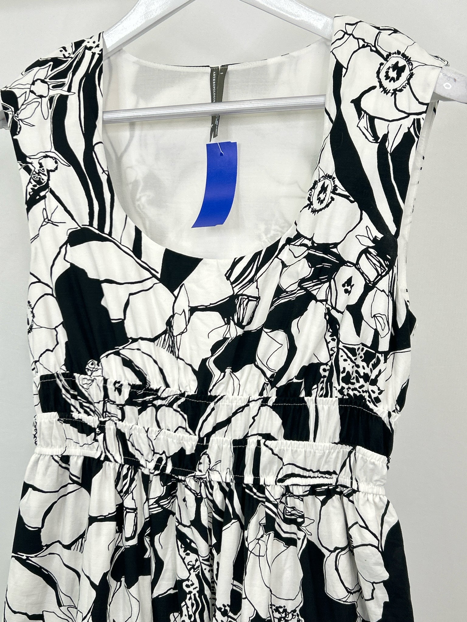 ANTHROPOLOGIE Size S White and black Women Dress