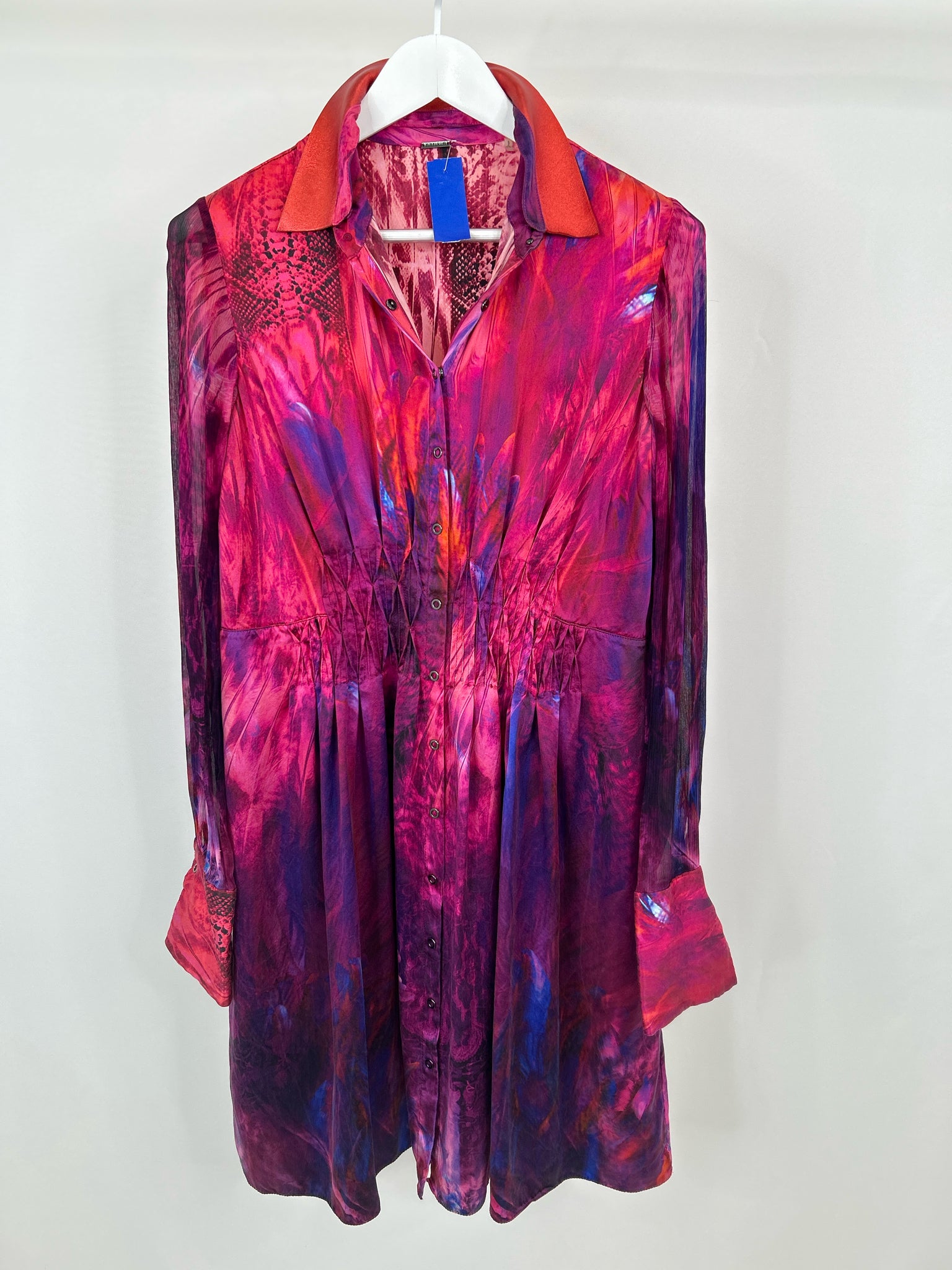 ELIE TAHARI Size M Fuschia and Orange Women's Dress