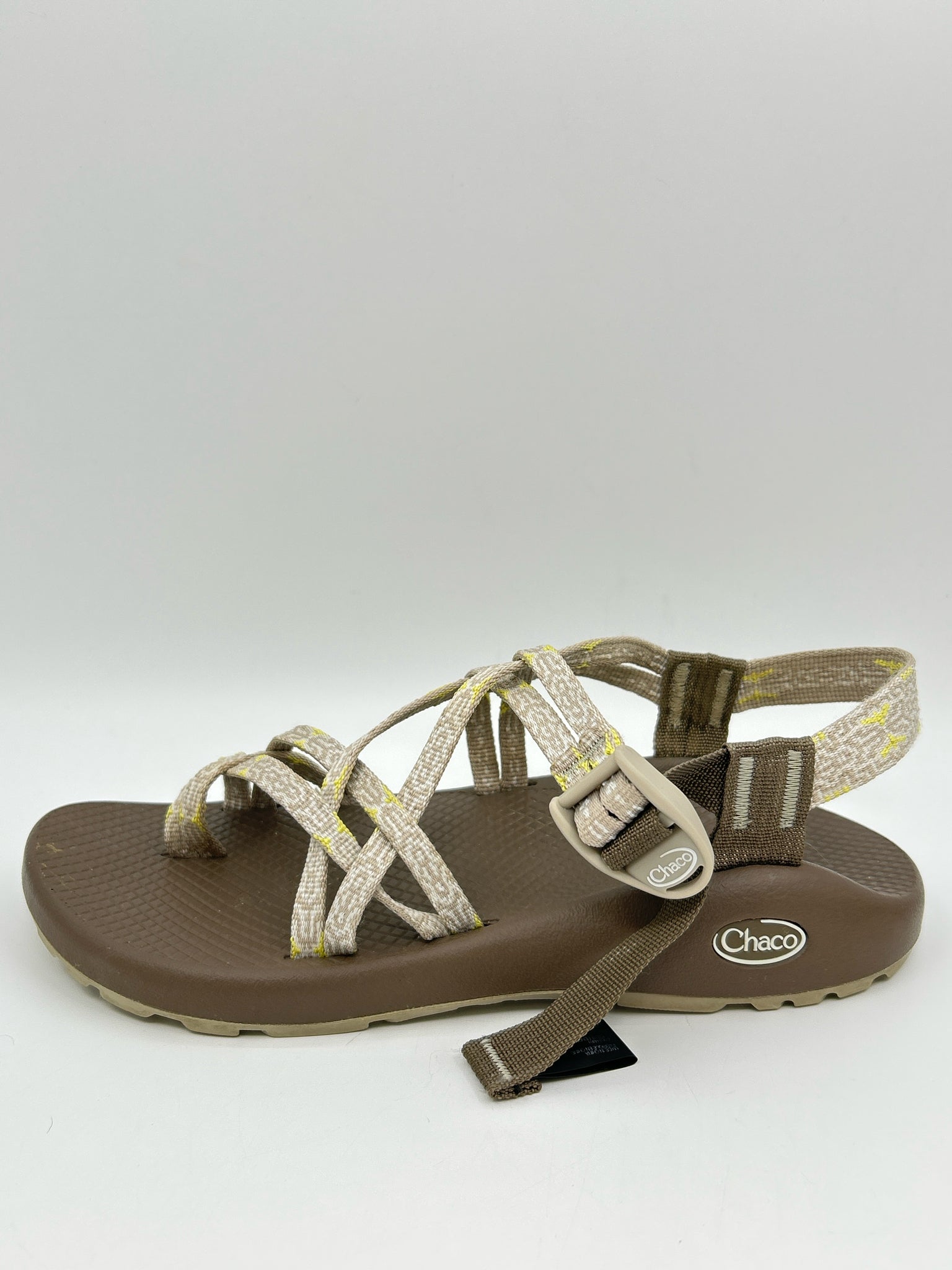 CHACO Size 9 Brown & Yellow Women Sandal