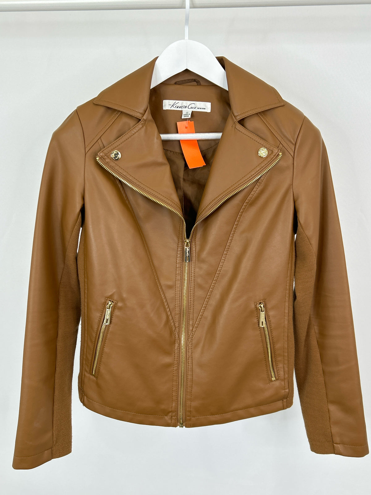 KENNETH COLE Size XS COGNAC Women Jacket