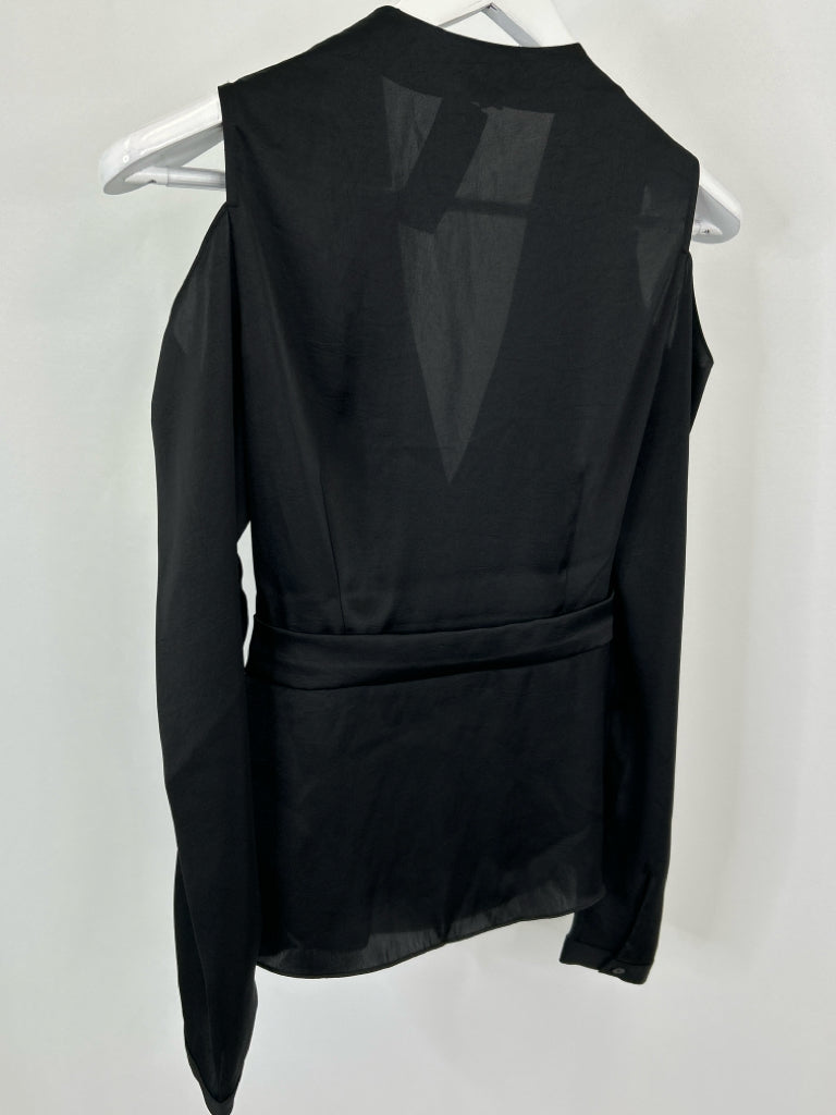 ALL SAINTS Size 4 Black Women's Top