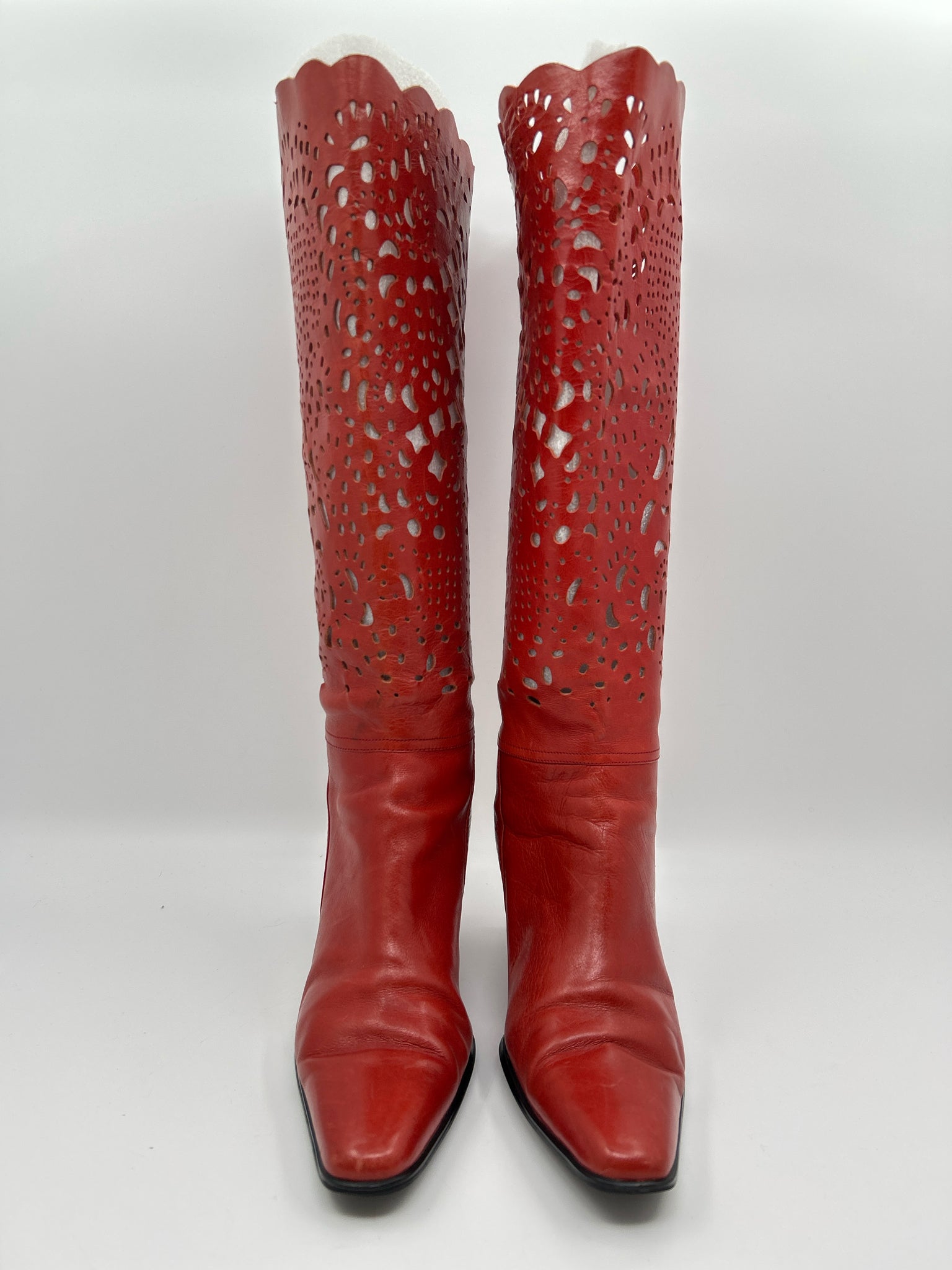 BELLINI Size 9M Red Orange Women Boots