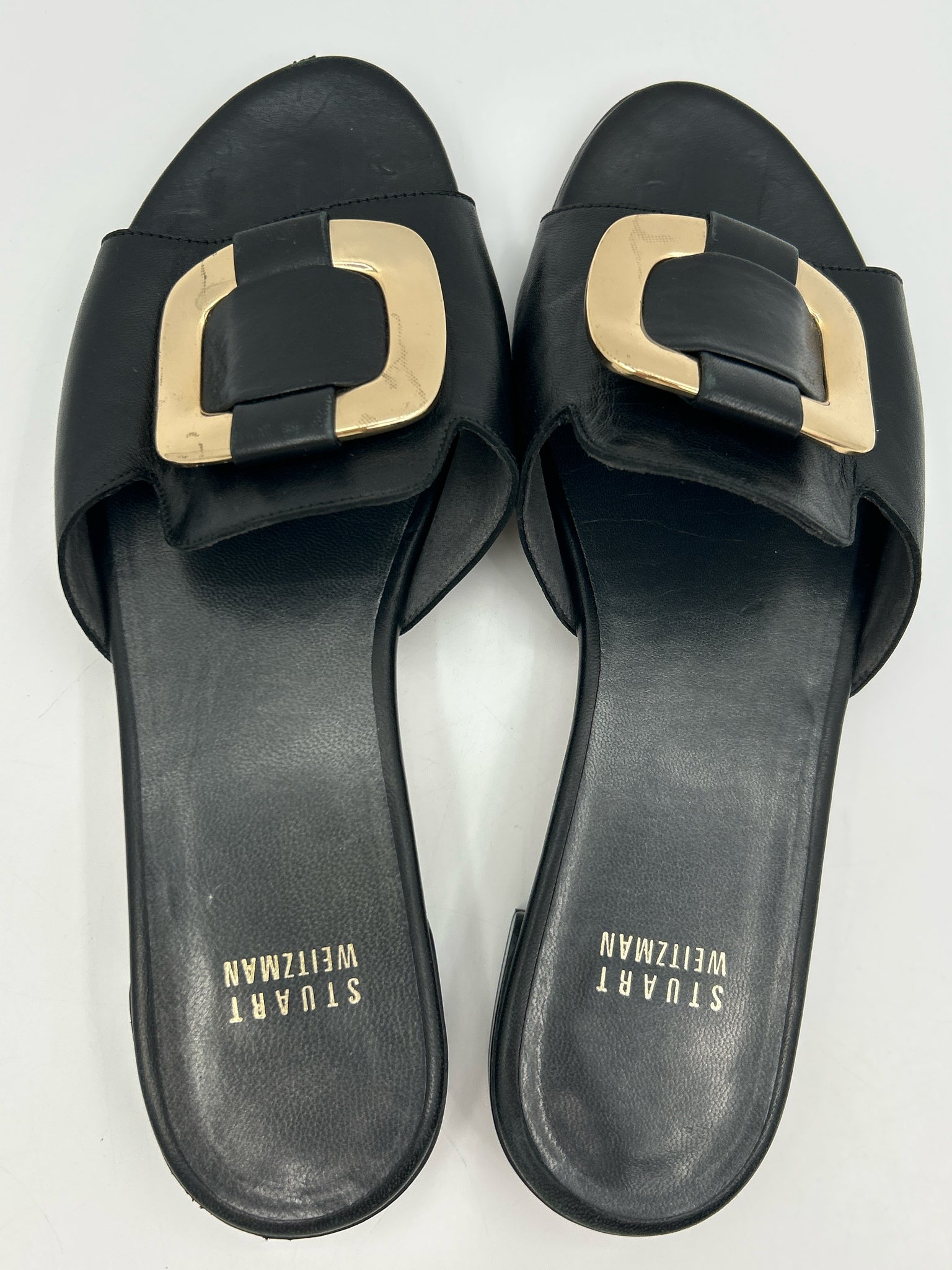 STUART WEITZMAN Size 7.5M Black Women Sandal