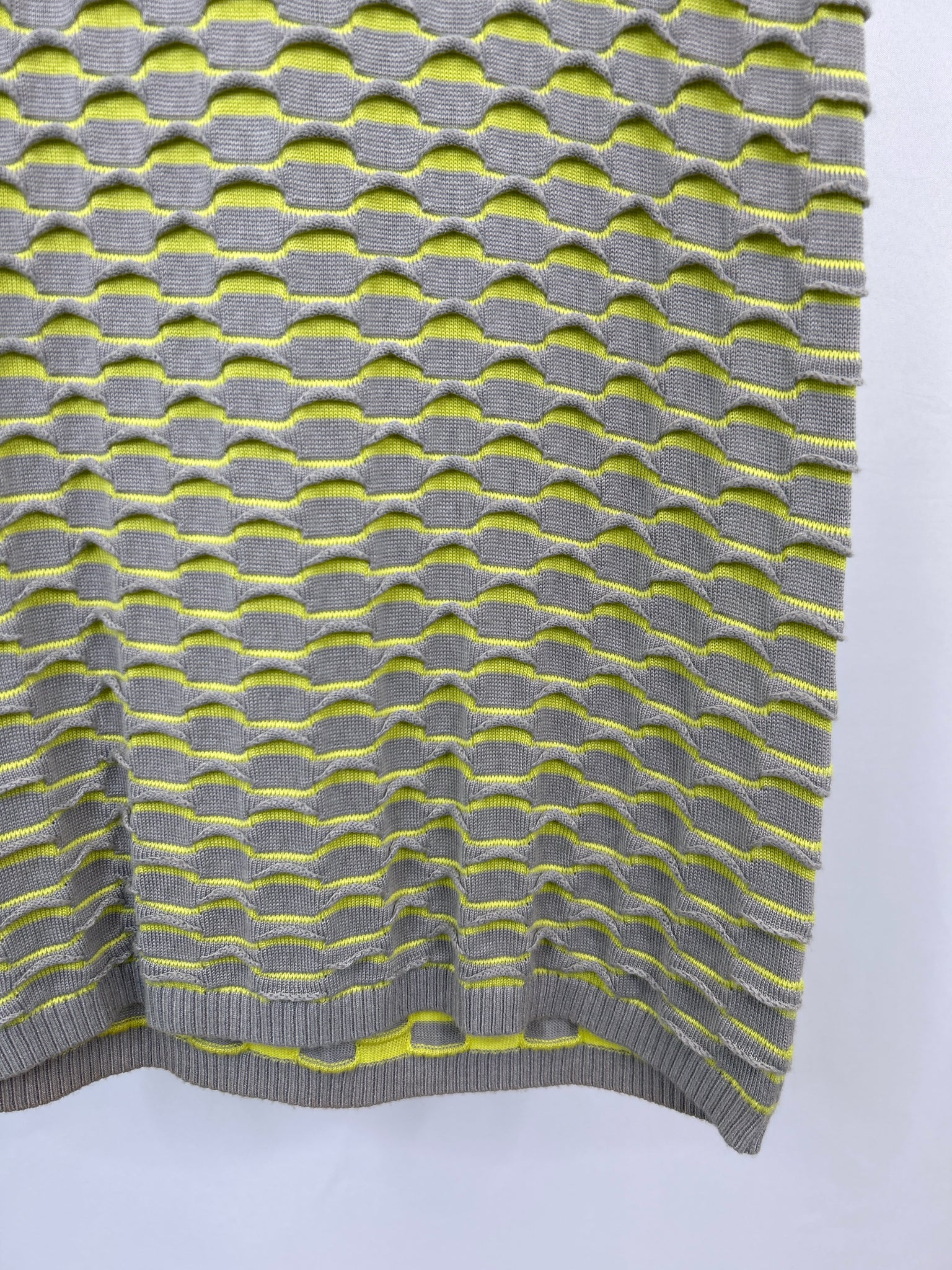 CUT25 Size S GREY AND YELLOW Women Dress
