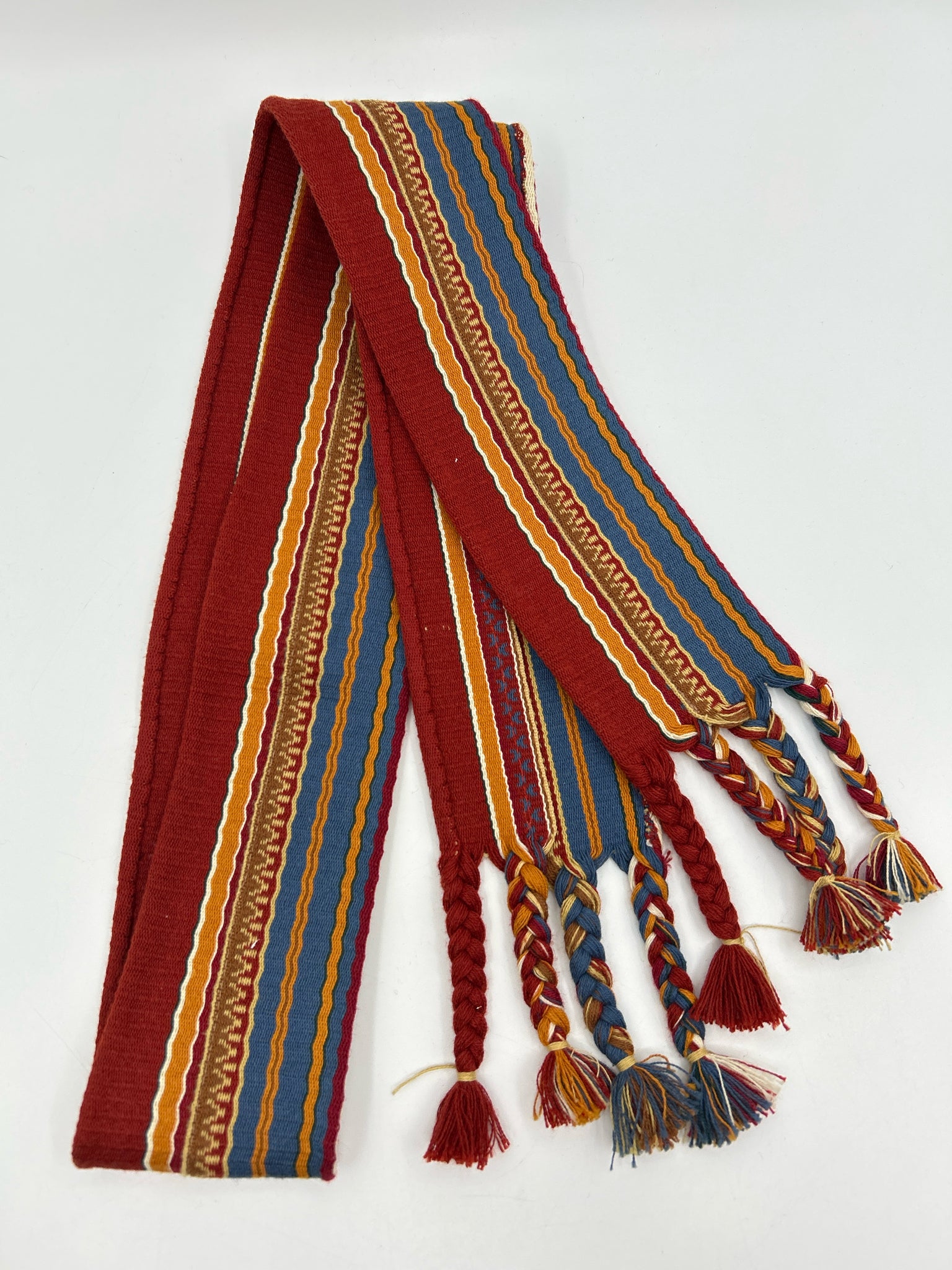 CHRISTIAN DIOR Red and Blue Belt