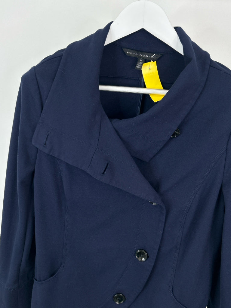 White House Black Market Size 14 Navy Jacket