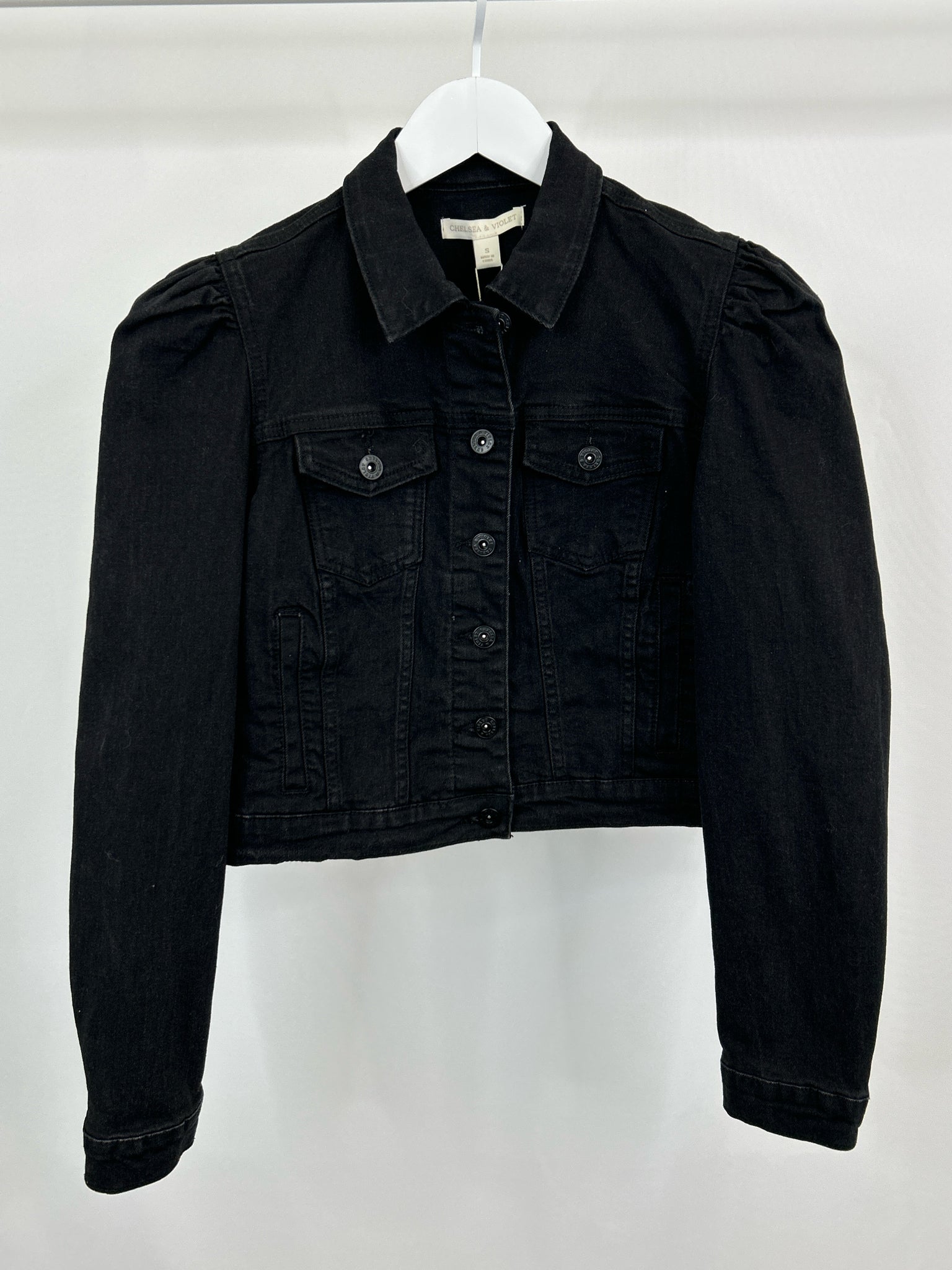 CHELSEA & VIOLET Size S Black Women Jacket