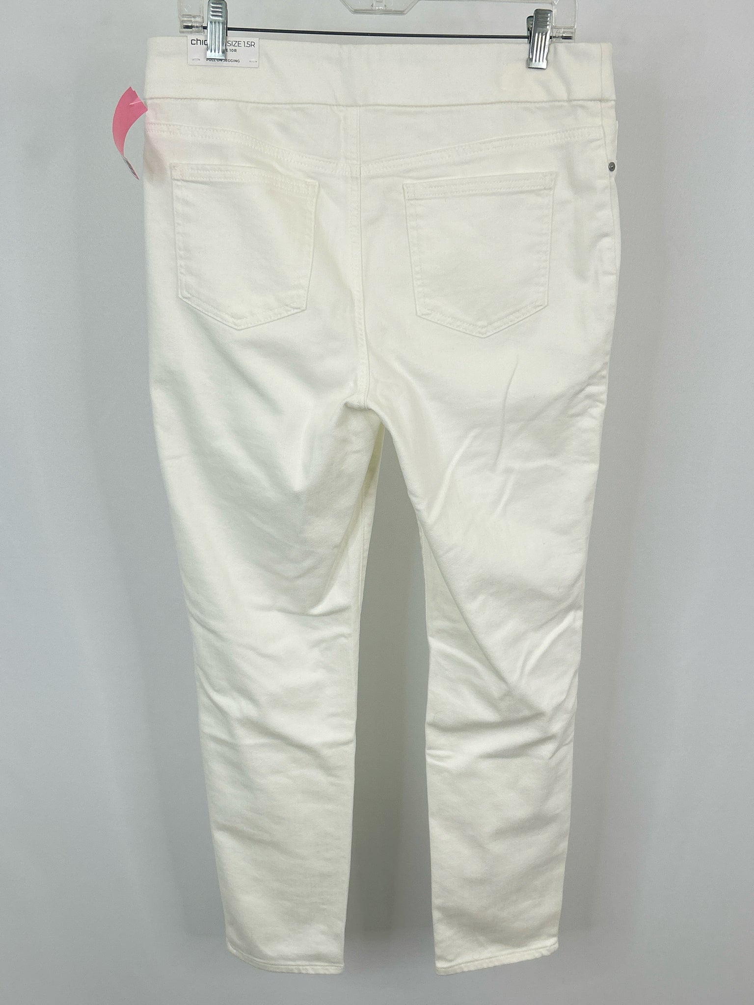 CHICO'S NWT Size 10R white denim Women jeans