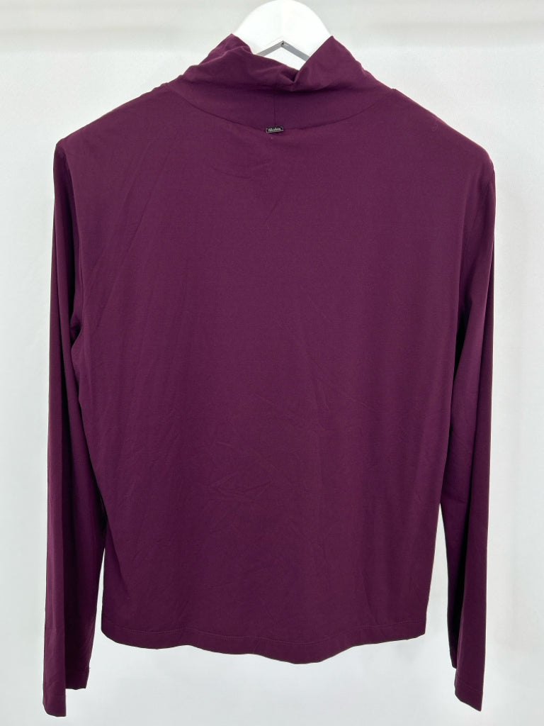 ST JOHN CAVIAR Women Size XL Plum Turtleneck