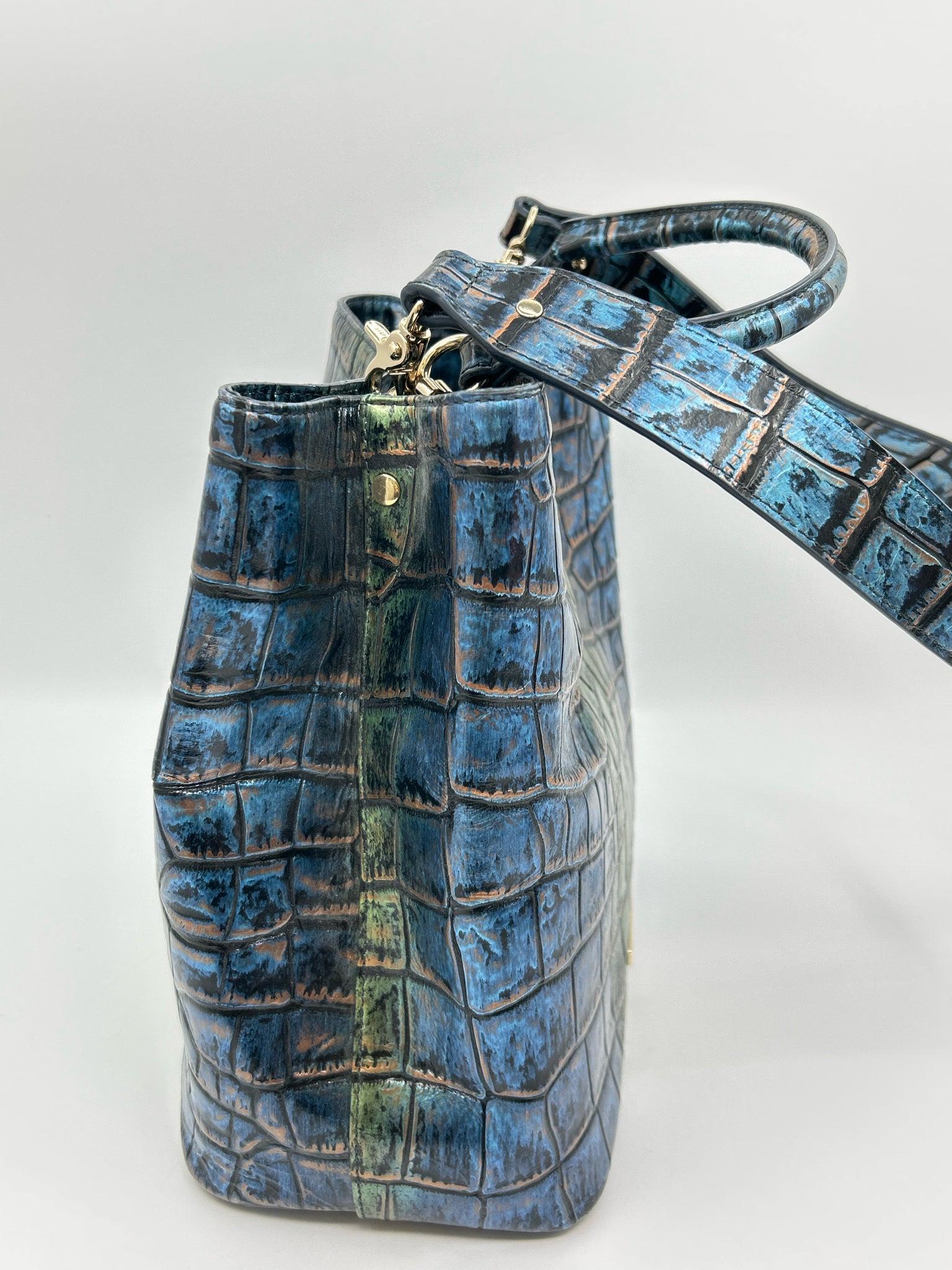 BRAHMIN BLUE AND GREEN Women Purse