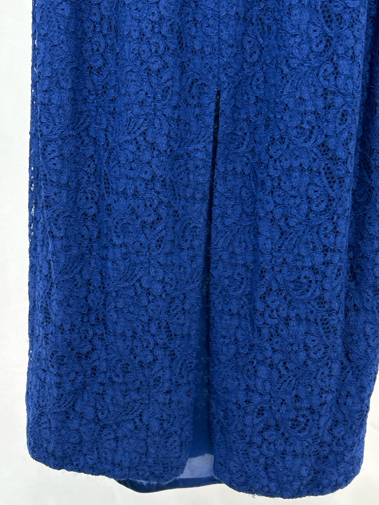 ADRIANNA PAPELL Women Size 14 Royal Blue Dress