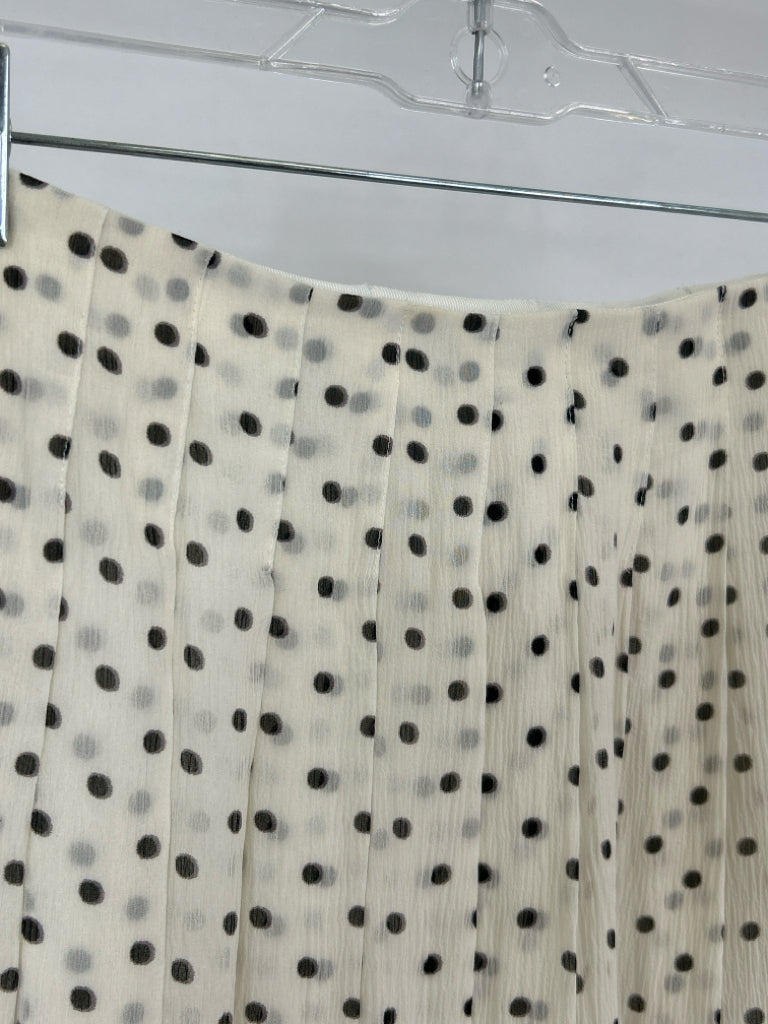 THEORY Size 6 IVORY PRINT Women's Skirt