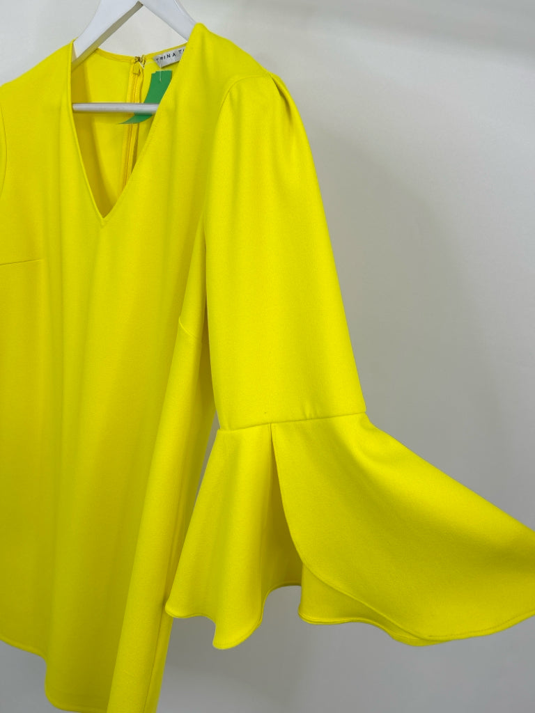 TRINA TURK Size M/L Yellow Dress