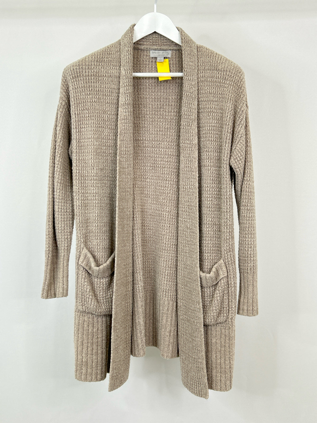 BAREFOOT DREAMS Size L Tan Women Cardigan