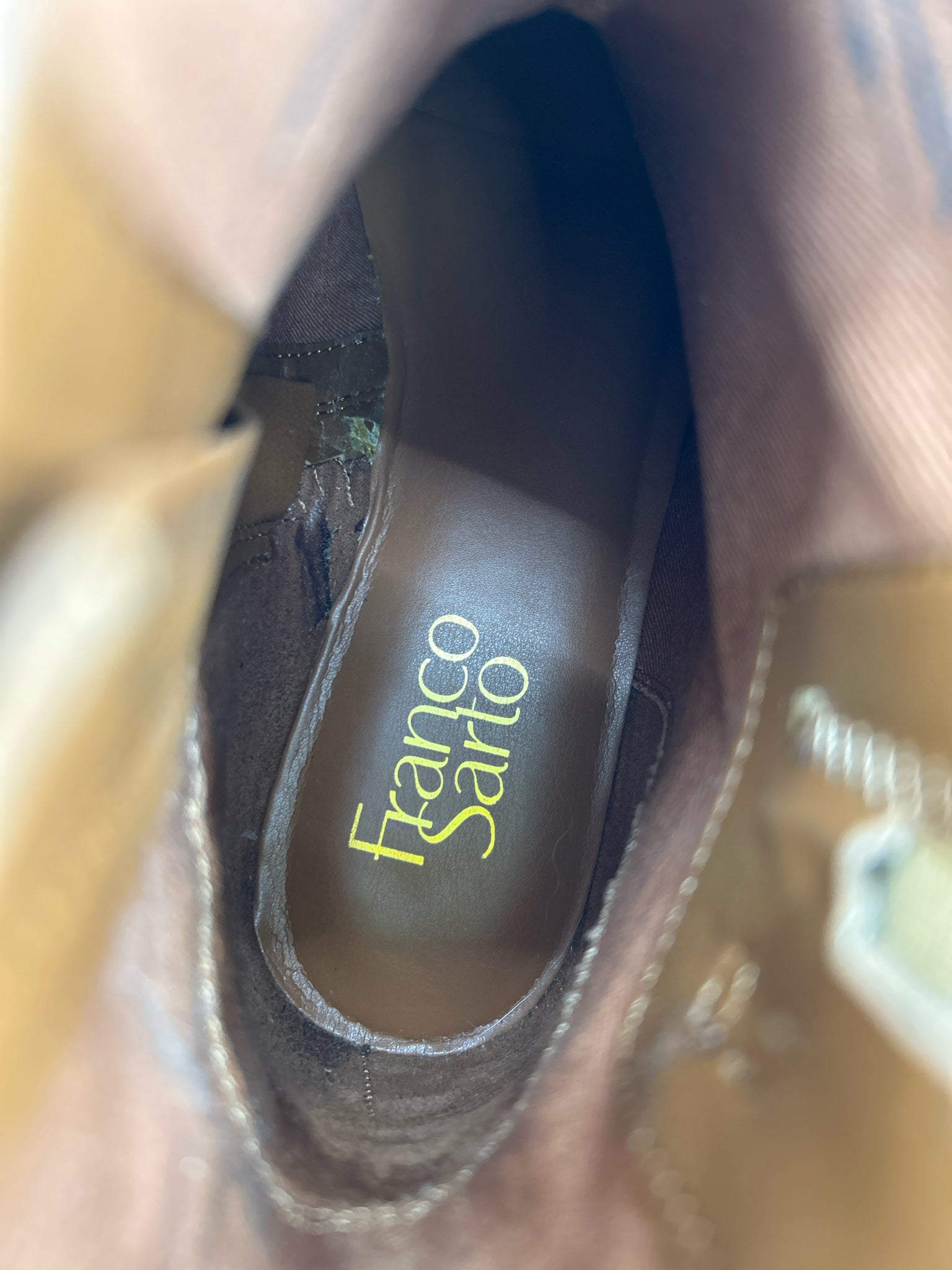 FRANCO SARTO Size 7M Tan Women Boots