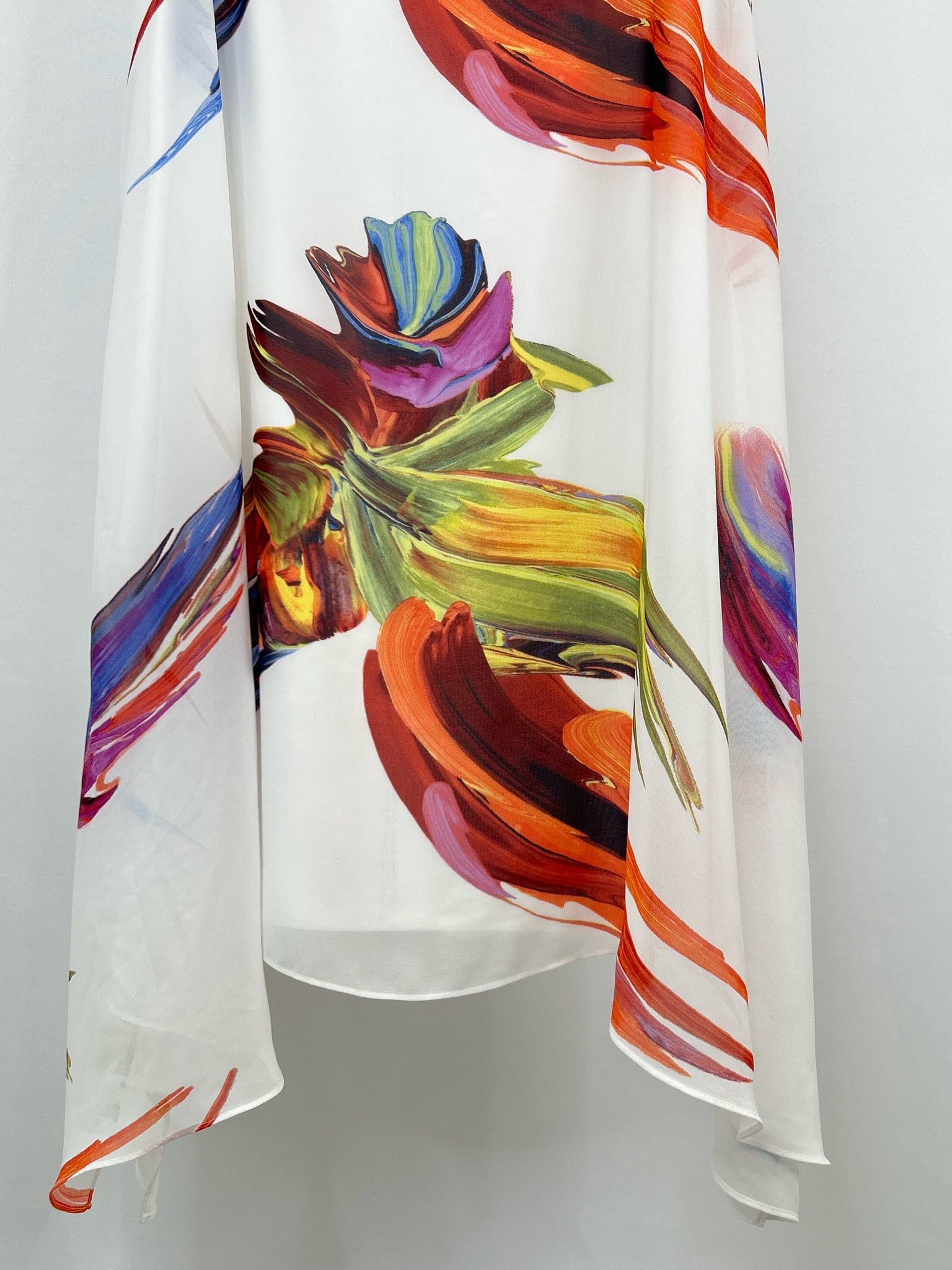 SIGNATURE BY ROBBIE BEE Size 16 White Print Women Dress