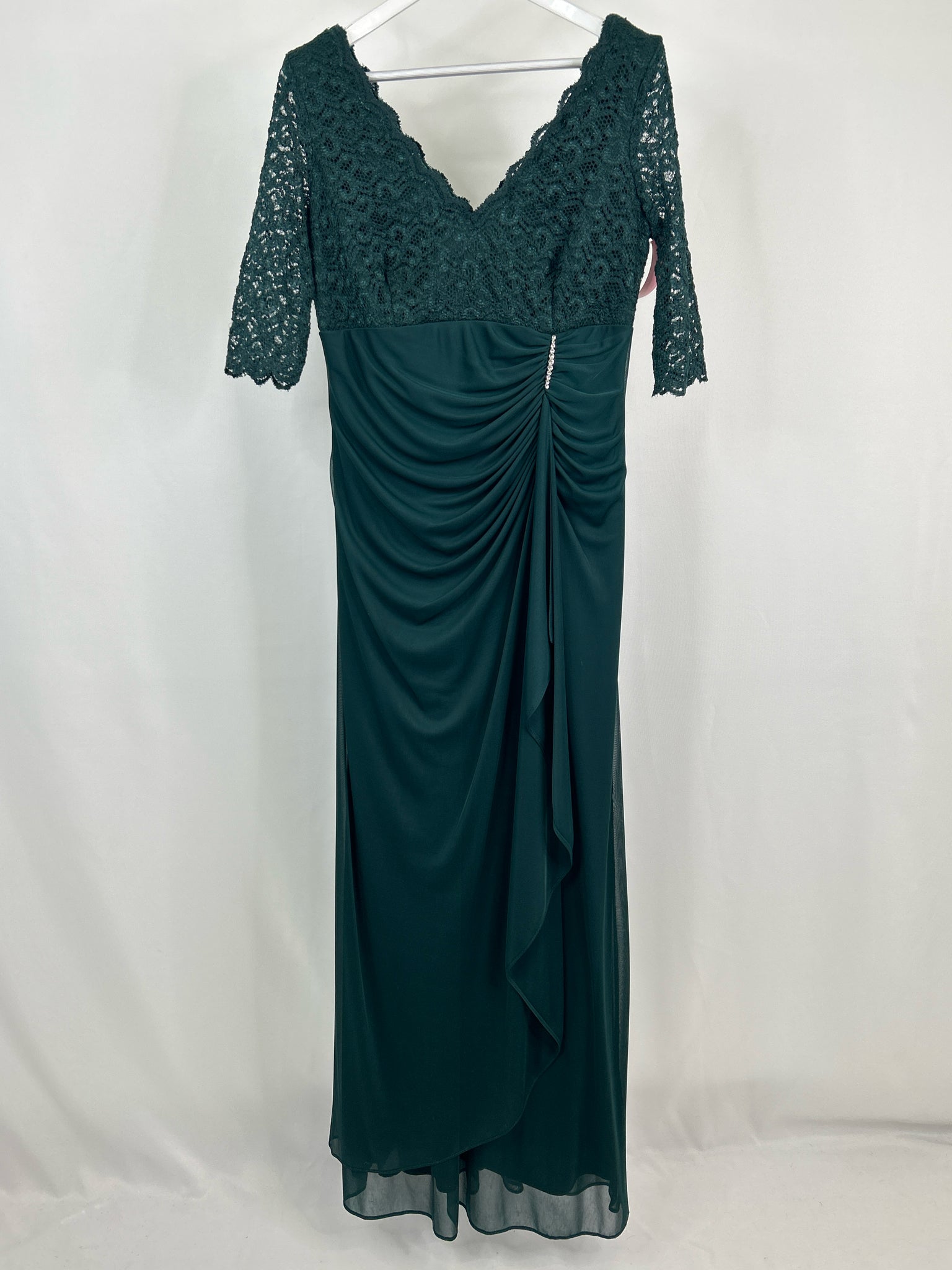 BETSEY & ADAM Size 16 Emerald Women Dress